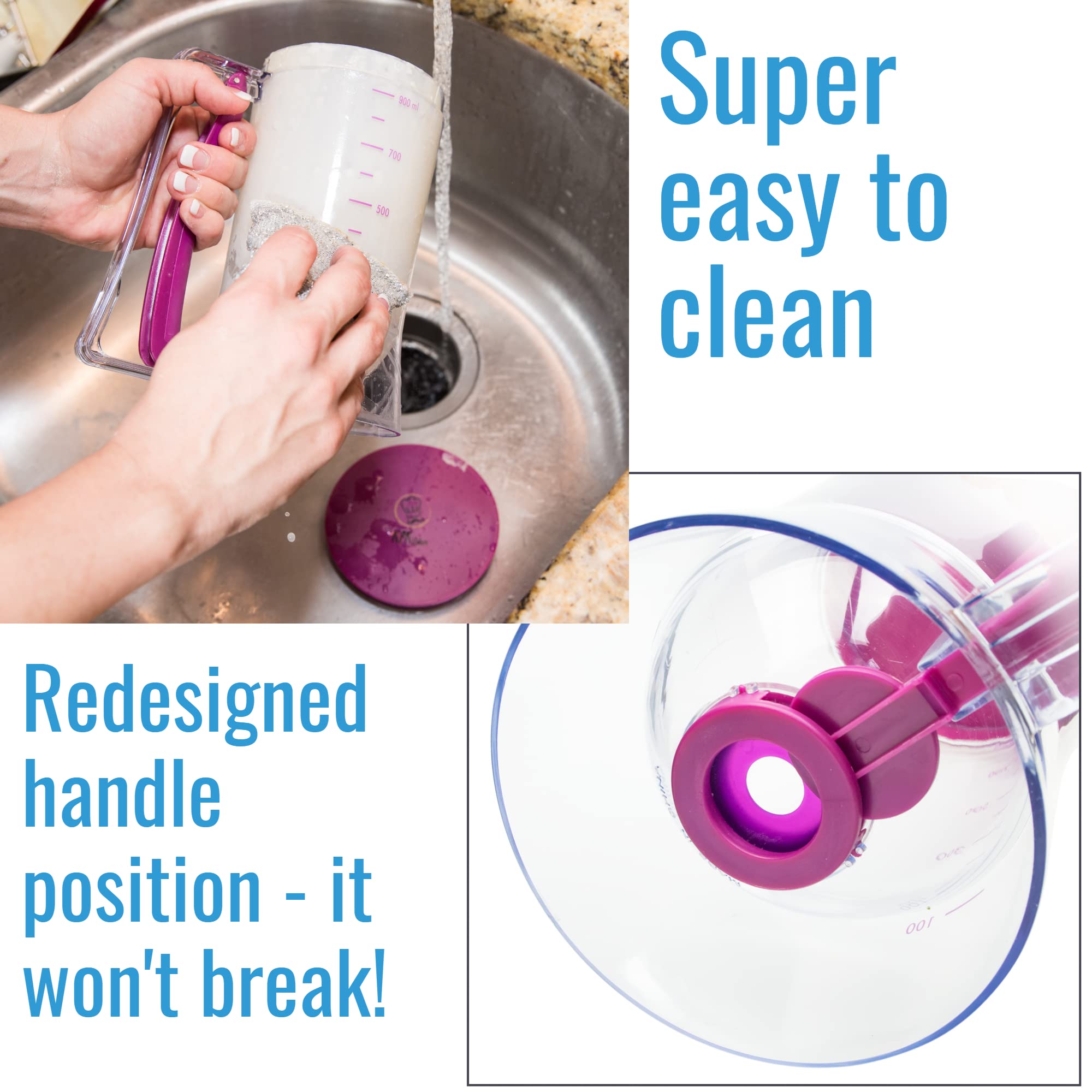 Kpkitchen Pancake Batter Dispenser - Kitchen Must Have Tool For Perfect Pancakes, Cupcake, Waffle, Muffin Mix, Cake & Crepe - Ea