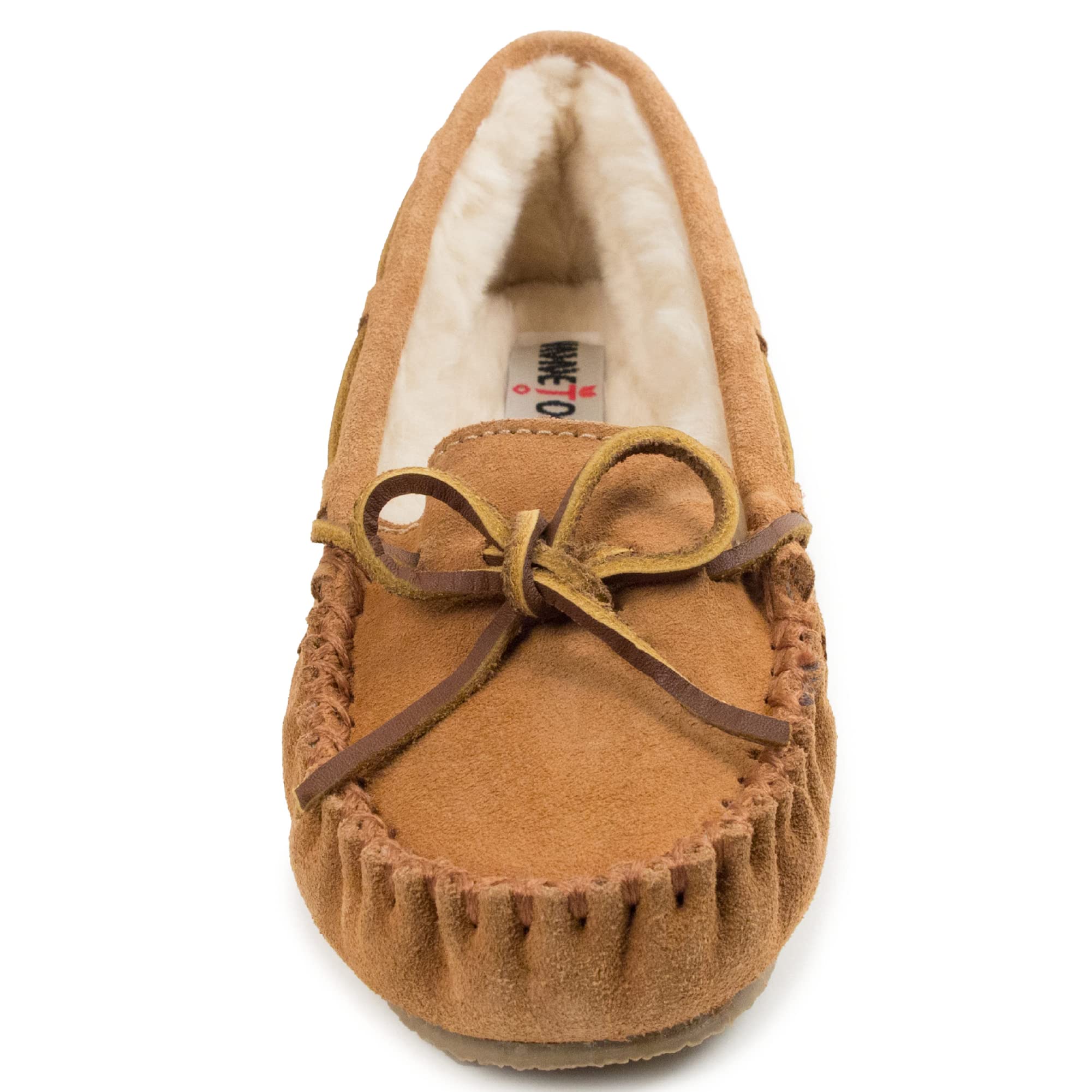 Minnetonka Women's Cally Slipper, Cinnamon, Size 9, Rubber Material