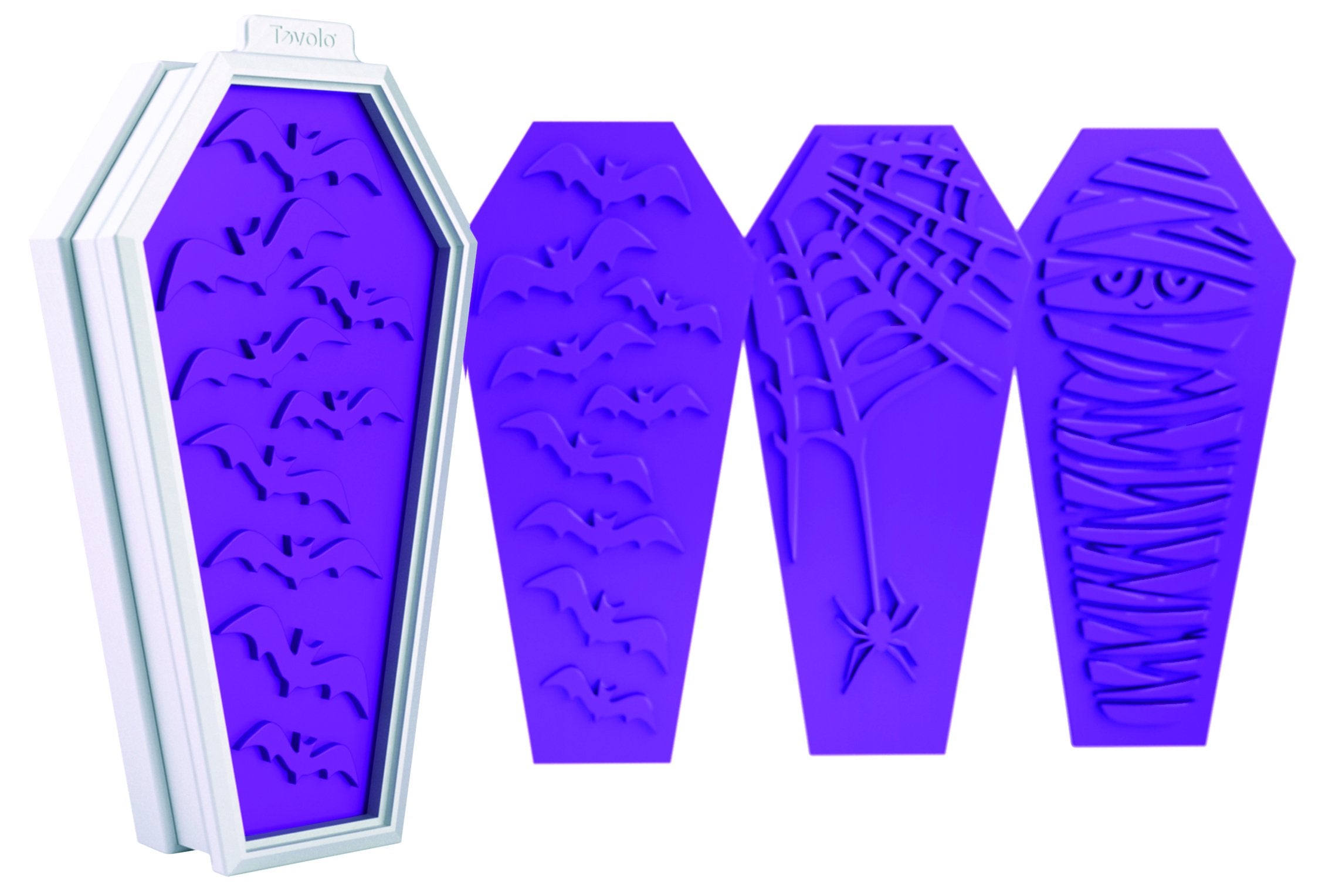 Tovolo Coffin Holiday Cookie Cutters, Templates Reverse, Dishwasher Safe - Set Of 6