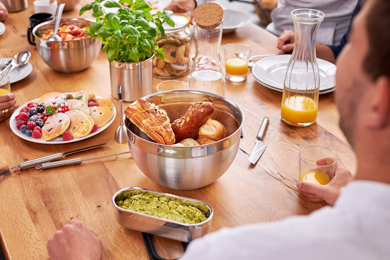Rosle 3.3Qt Deep Bowl, 7.9'' Diameter (3.3-Quart), Stainless Steel