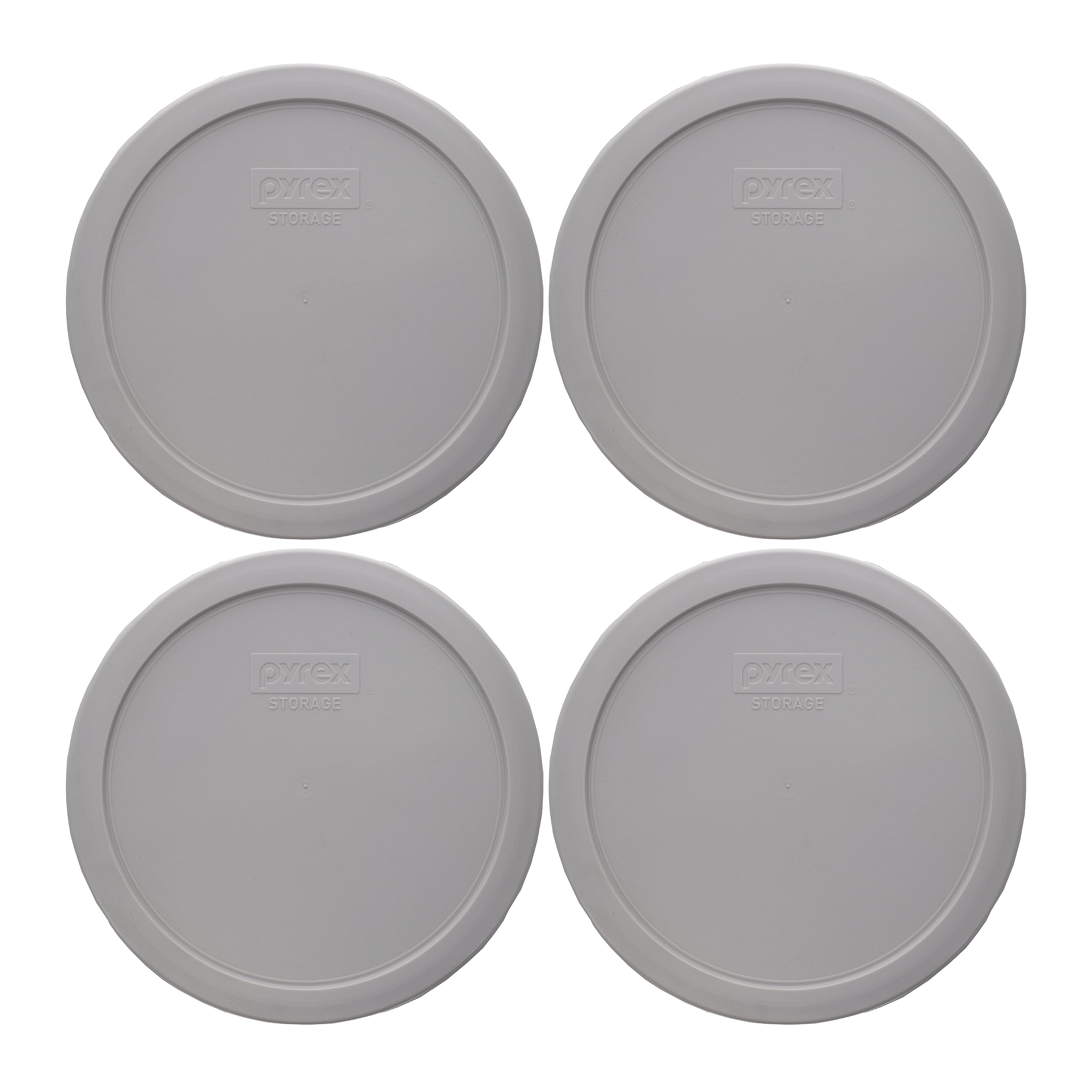 Pyrex 7402-Pc 6/7-Cup Rainstorm Blue Food Storage Replacement Lids - 4 Pack Made In The Usa
