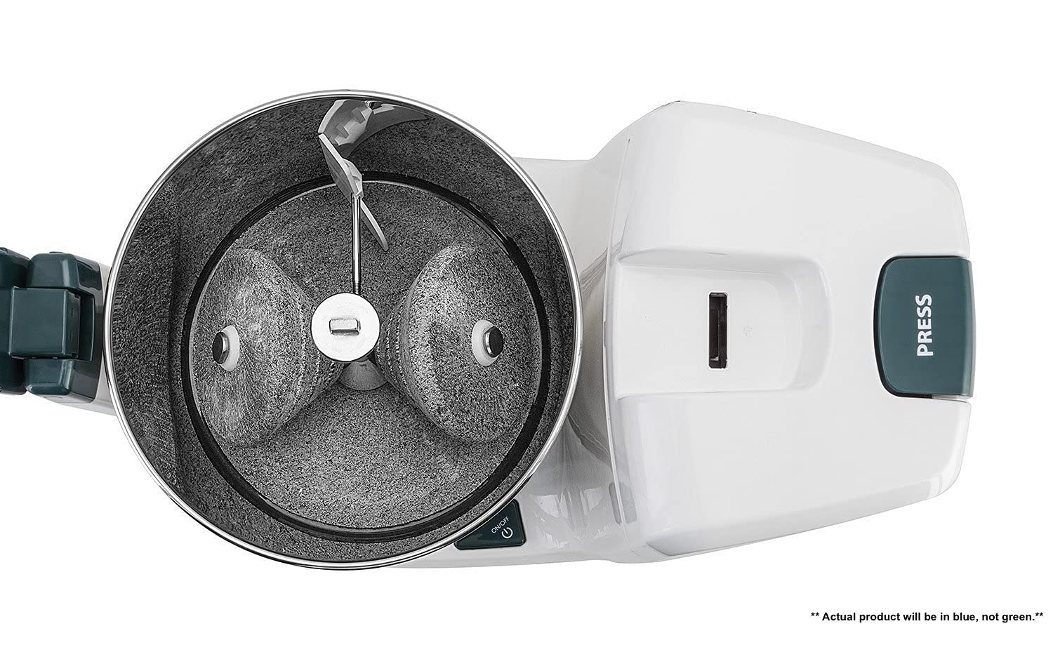 Elgi Ultra Bigg+ 2.5 Liter Table Top Wet Grinder | With Atta Kneader 110 Volt For Usa & Canada, Blue