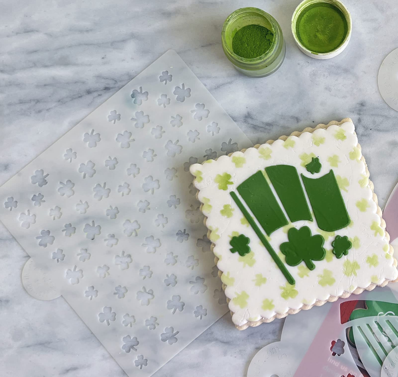 Shamrock Miniprint Cookie And Craft Stencil By Designer Stencils