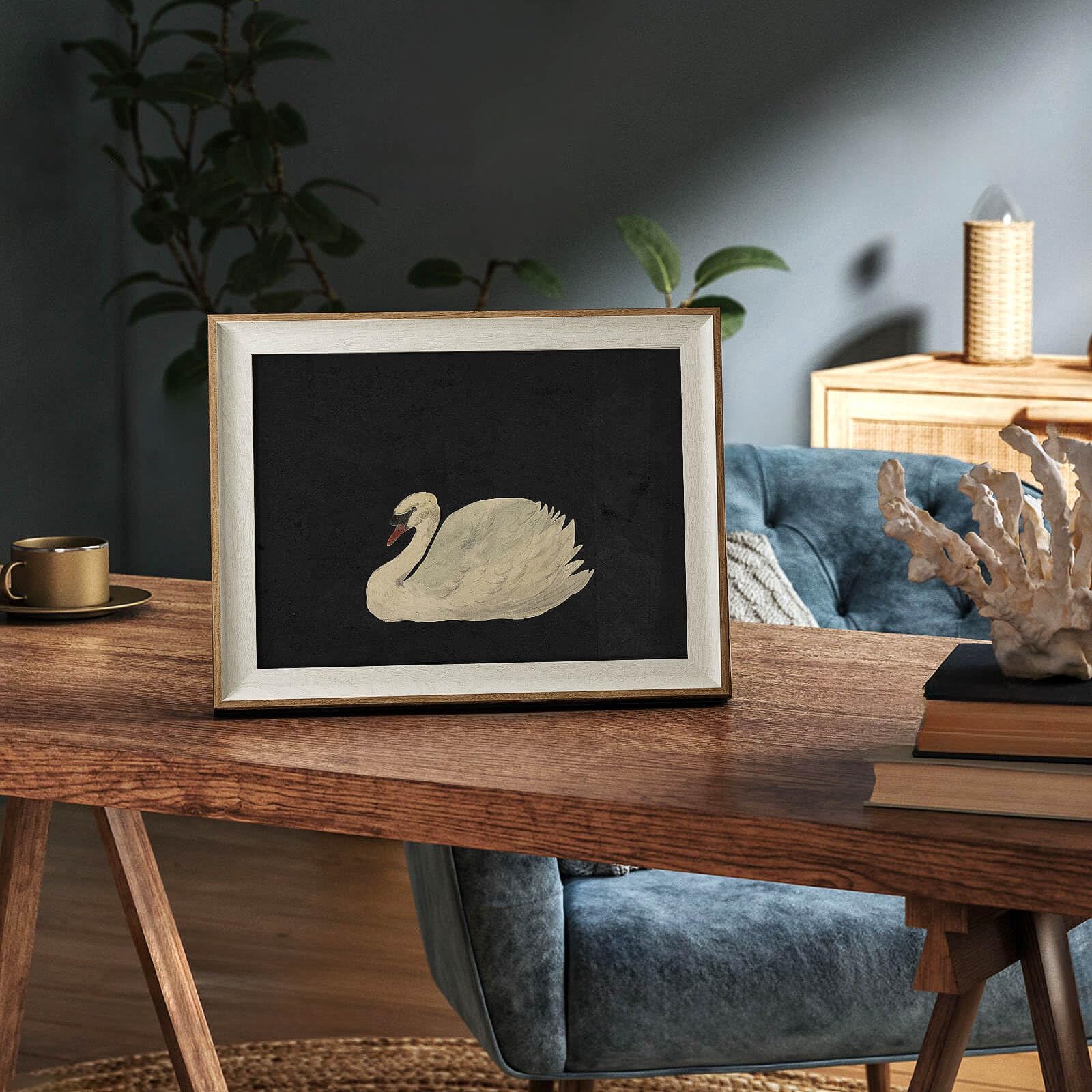Viyyiea Framed Canvas Wall Art For Living Room, Vintage Home Decor Animal Oil Painting Summer Room Decor Bathroom Wall Decor, Sw