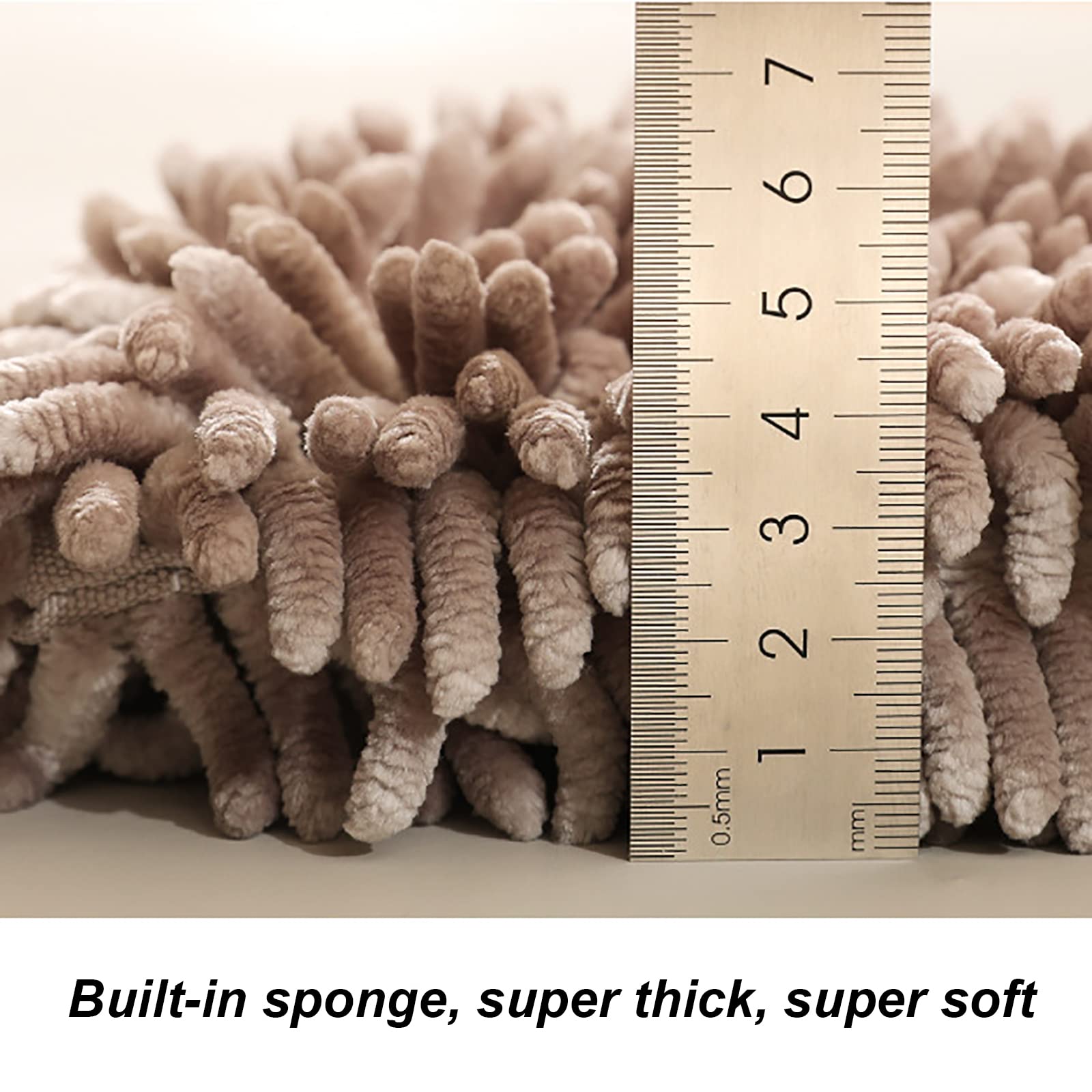 2 Pack Chenille Hanging Hand Towel Balls Super Absorbent Microfiber Hand Towels Chenille Ball Soft Plush Quick-Drying Hand Towel