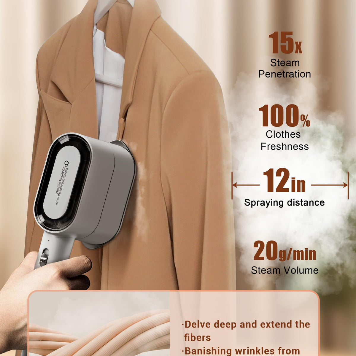 Kitchen Wrinkle Kopbeau Steamer For Clothes,2-In-1 Clothes Steamer & Iron For Wrinkles ...