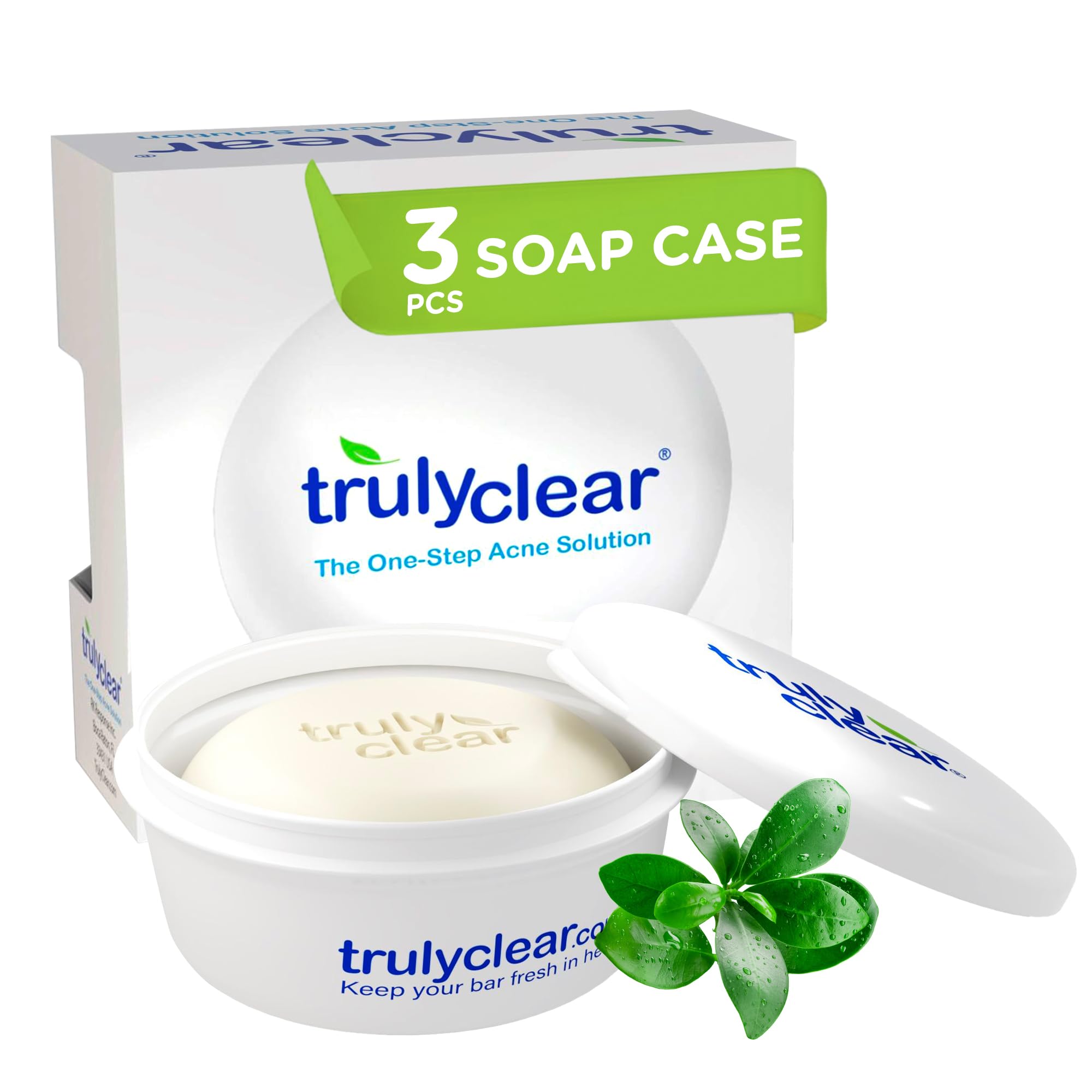 Truly Clear Soap Case With Tray - Leakproof Travel Soap Box, Soap Bar Holder & Soap Dish, Portable Bar Soap Container For Gym, S