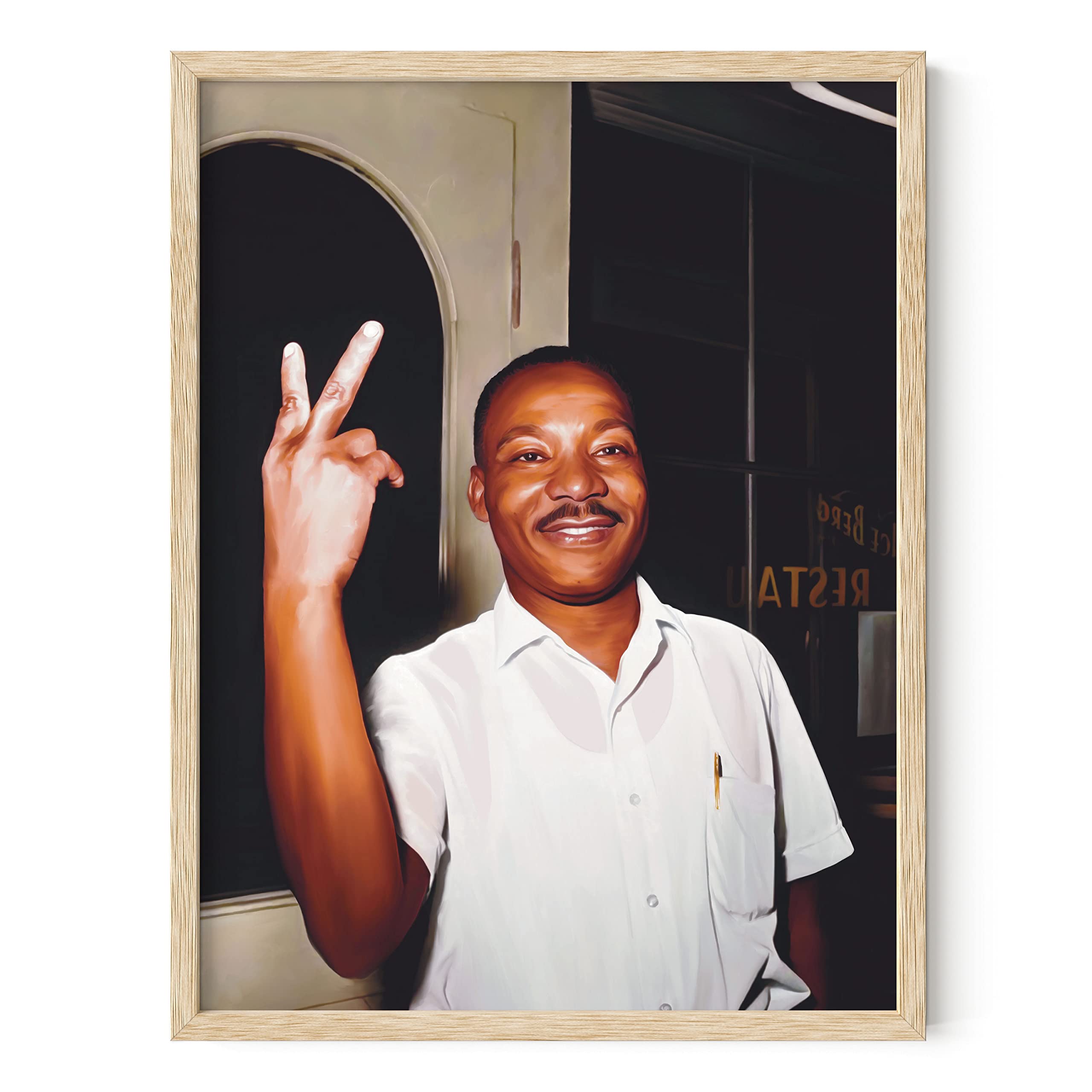 Haus And Hues Martin Luther King Poster - African American Wall Art, American History Poster For Classroom, Mlk Poster African A