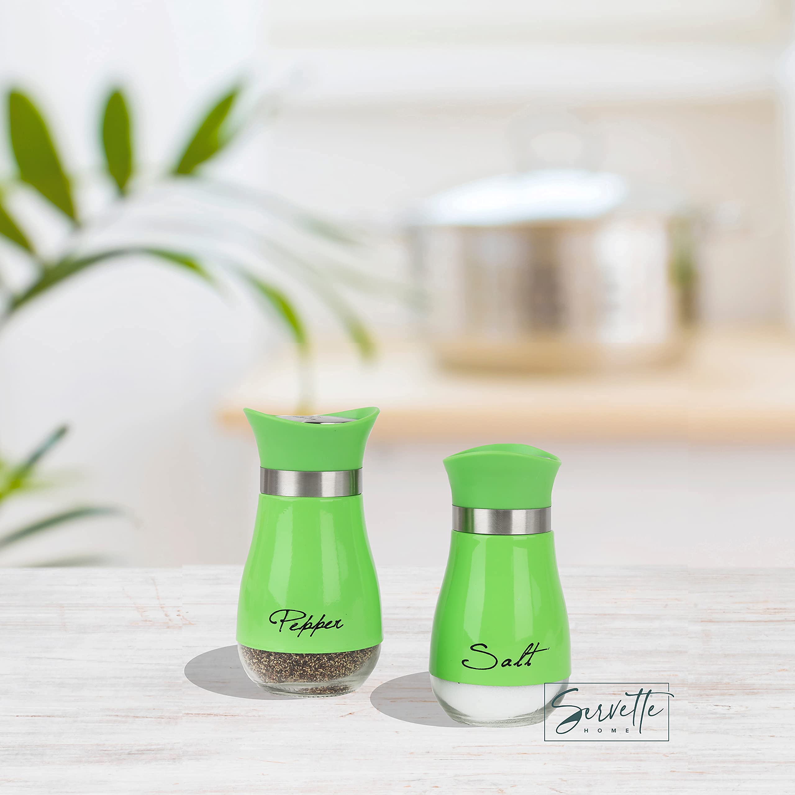 Basic Salt & Pepper Shakers - Green
