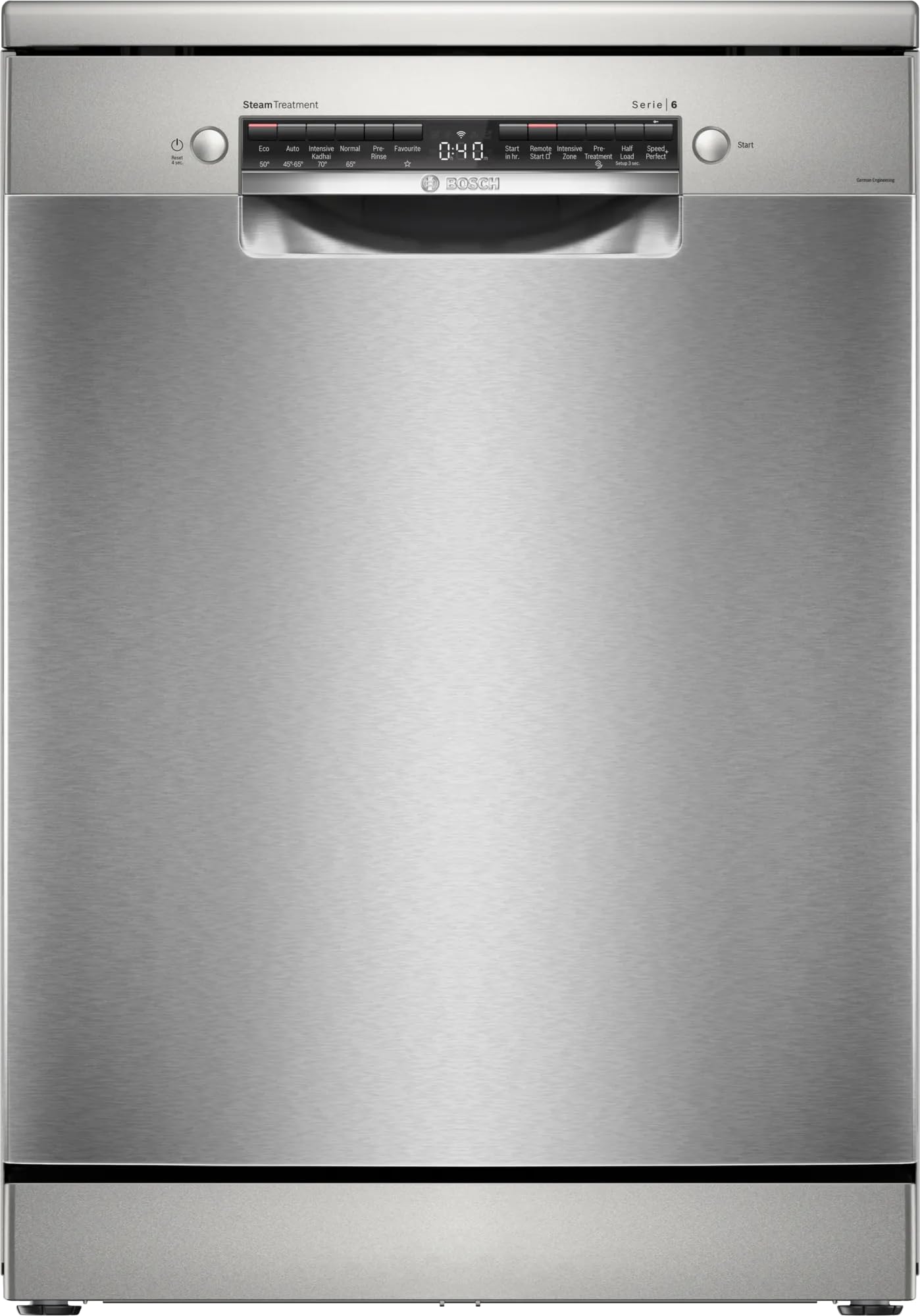 Bosch 15 Place Setting (Fits Up To 80 Utensils) Intensive Kadhai Program, No PreRinse,70C Hot Water Wash, Half Load Option,Extr