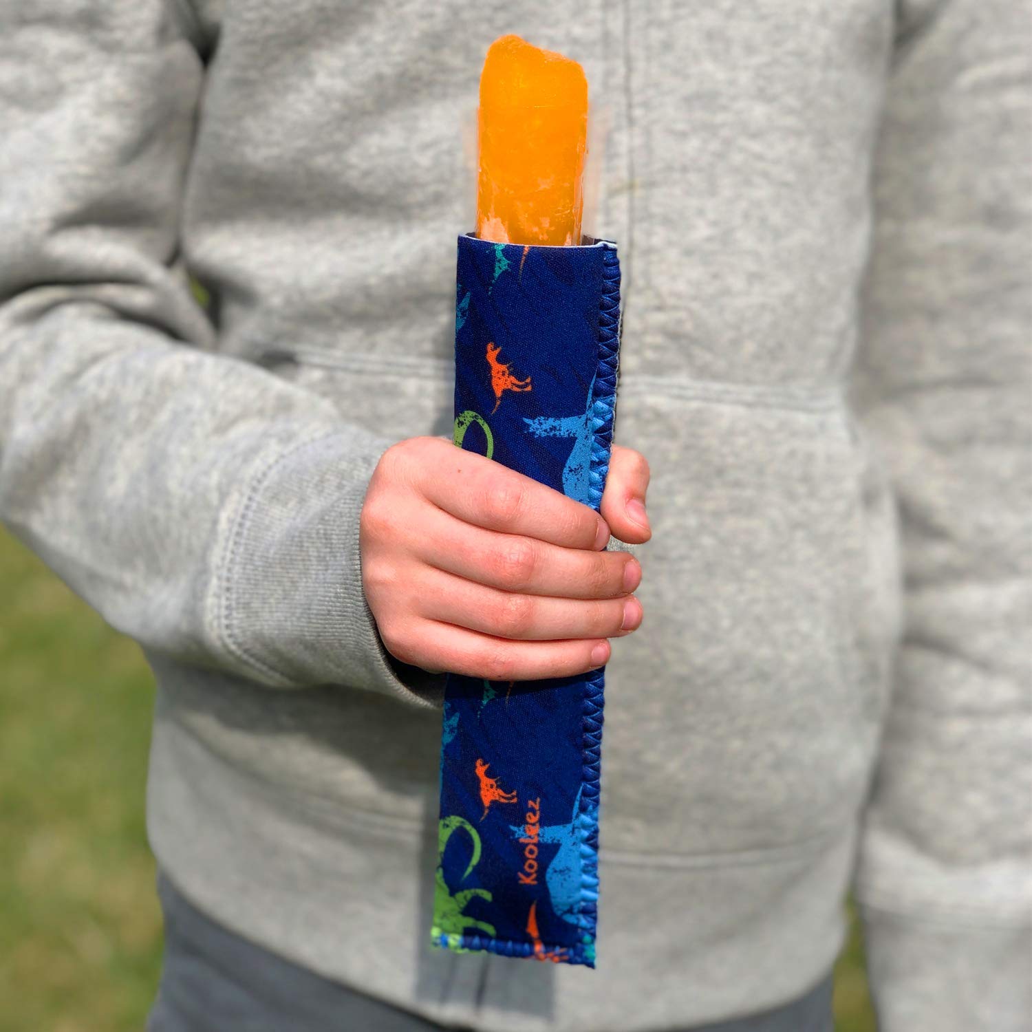 Kooleez - #1 The Original Neoprene Full Length Freezer Pop Sleeve, Ice Pop Sleeve 8-Pack - Fun Kid Styles Popsicle Party Pack