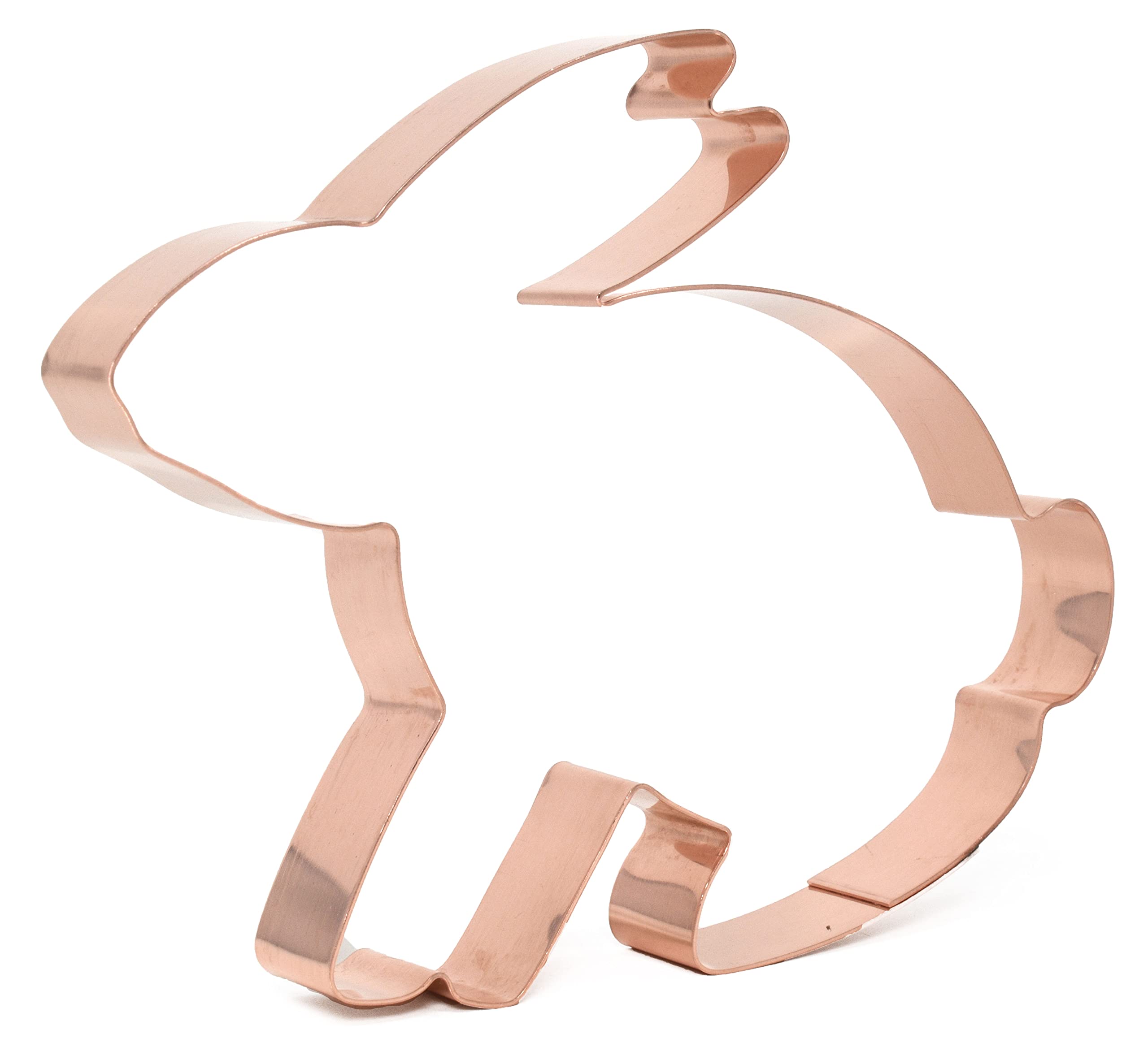 Folk Art Bunny Rabbit Copper Cookie Cutter