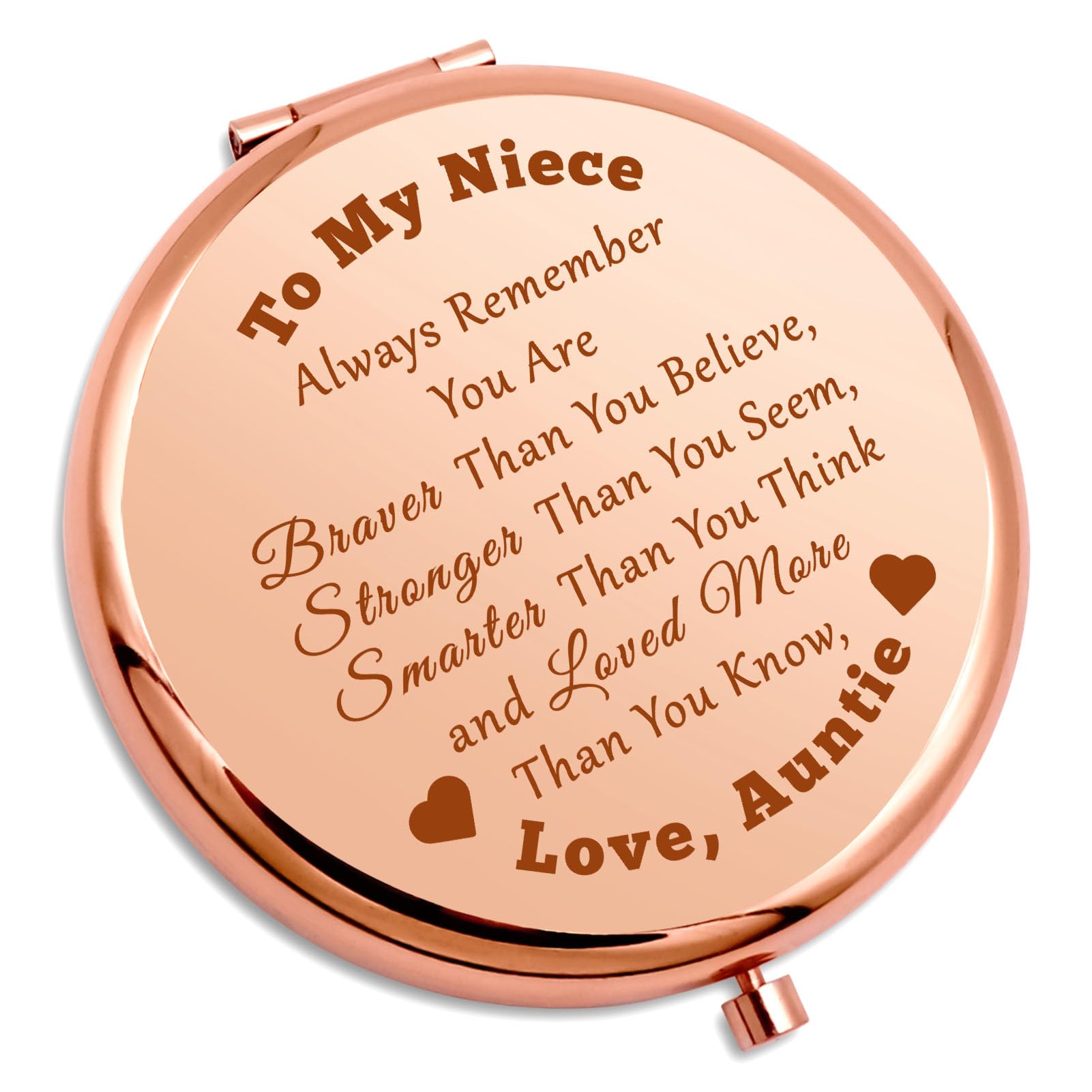 Niece Compact Mirror Niece Gifts From Auntie Inspirational Gifts For Niece From Aunt Niece Encouragement Gifts Folding Makeup Mi