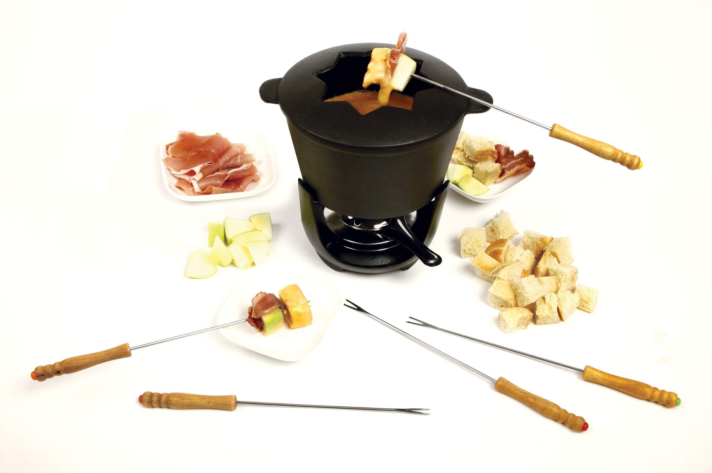 Norpro, 1 Ea Cast Iron Fondue, Black