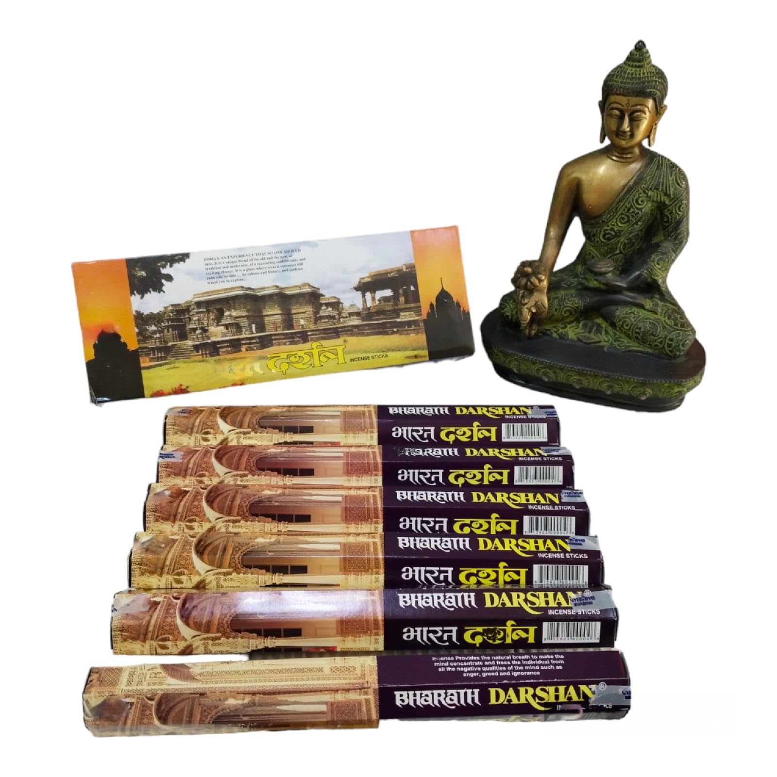 Bharat Darshan Wood Agarbatti & Agarbatti Stand (10 X 6 X 24 Cm, Brown)
