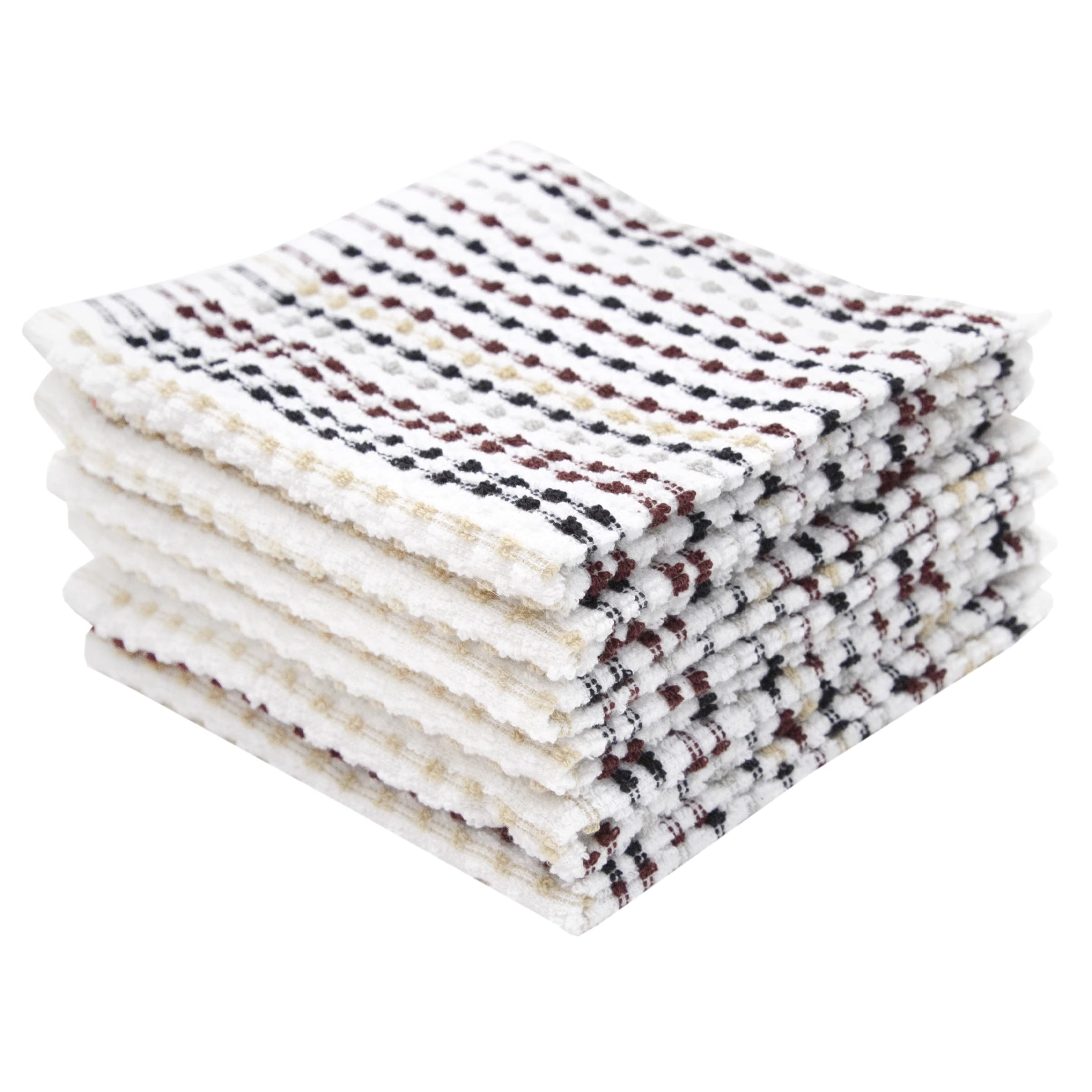 Ritz Pebble Bar Mop Cloth, Neutral Color, 6 Piece Set