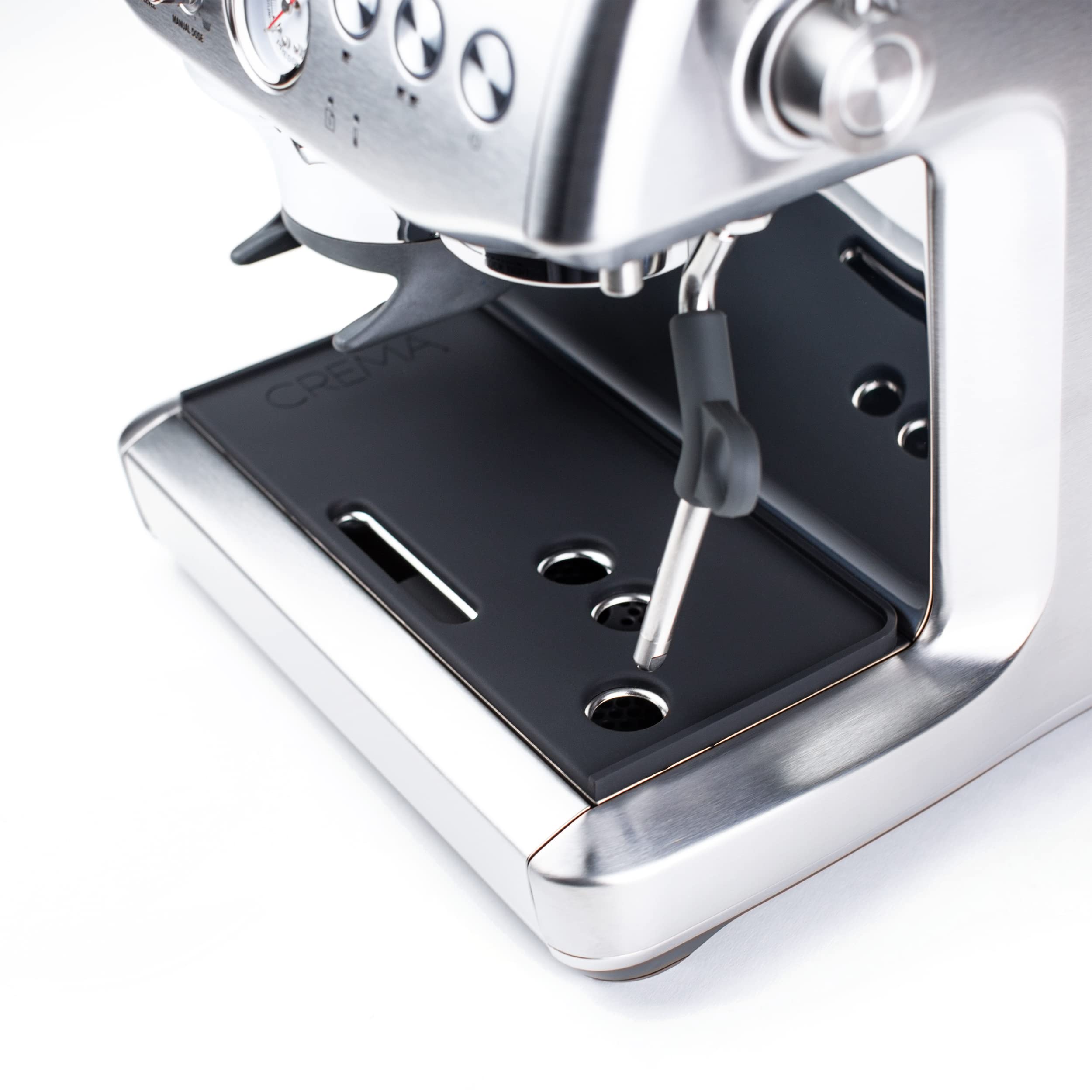 Crema Coffee Products | Tamping Mat - Barista Express Impress | Non-Slip Silicone | Firm & Secure Mat | Protect Countertops & Po