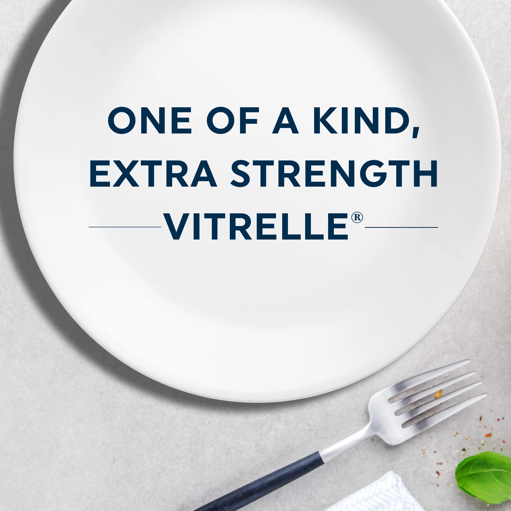 Corelle Vitrelle 6-Piece Salad Appetizer Plate Set, Triple Layer Glass And Chip Resistant, 6-3/4-Inch Lightweight Round Plates,