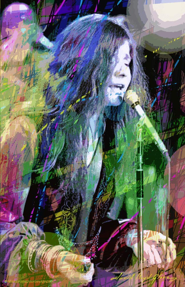 Janis Joplin By: David Lloyd Glover - Officially Licensed - Poster - 11'' X 17''