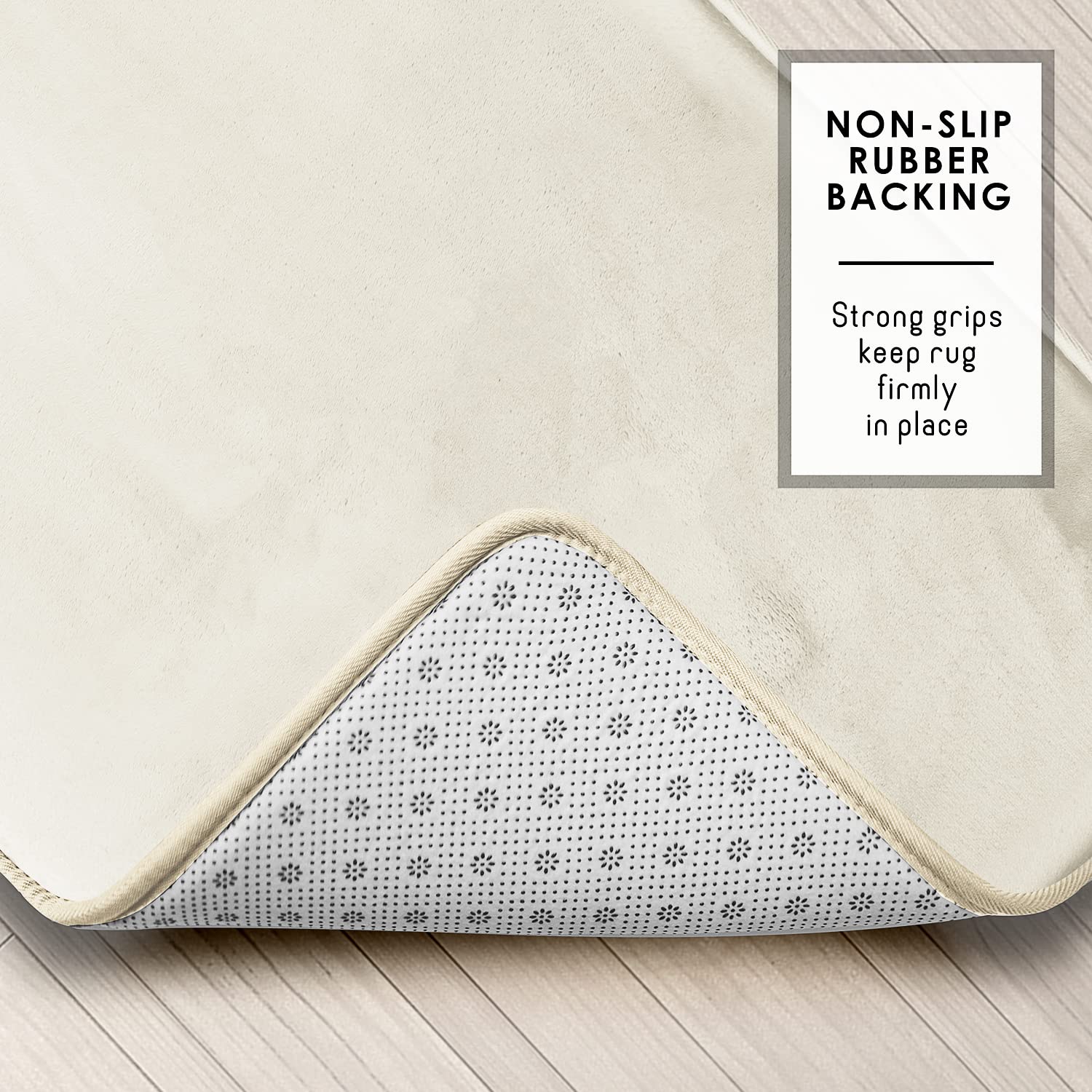 Clara Clark Bathroom Rugs, Velvet Memory Foam Bath Mat, Non-Slip, Machine Washable Bath Rugs - Dries Quickly, Ultra Soft Plush B