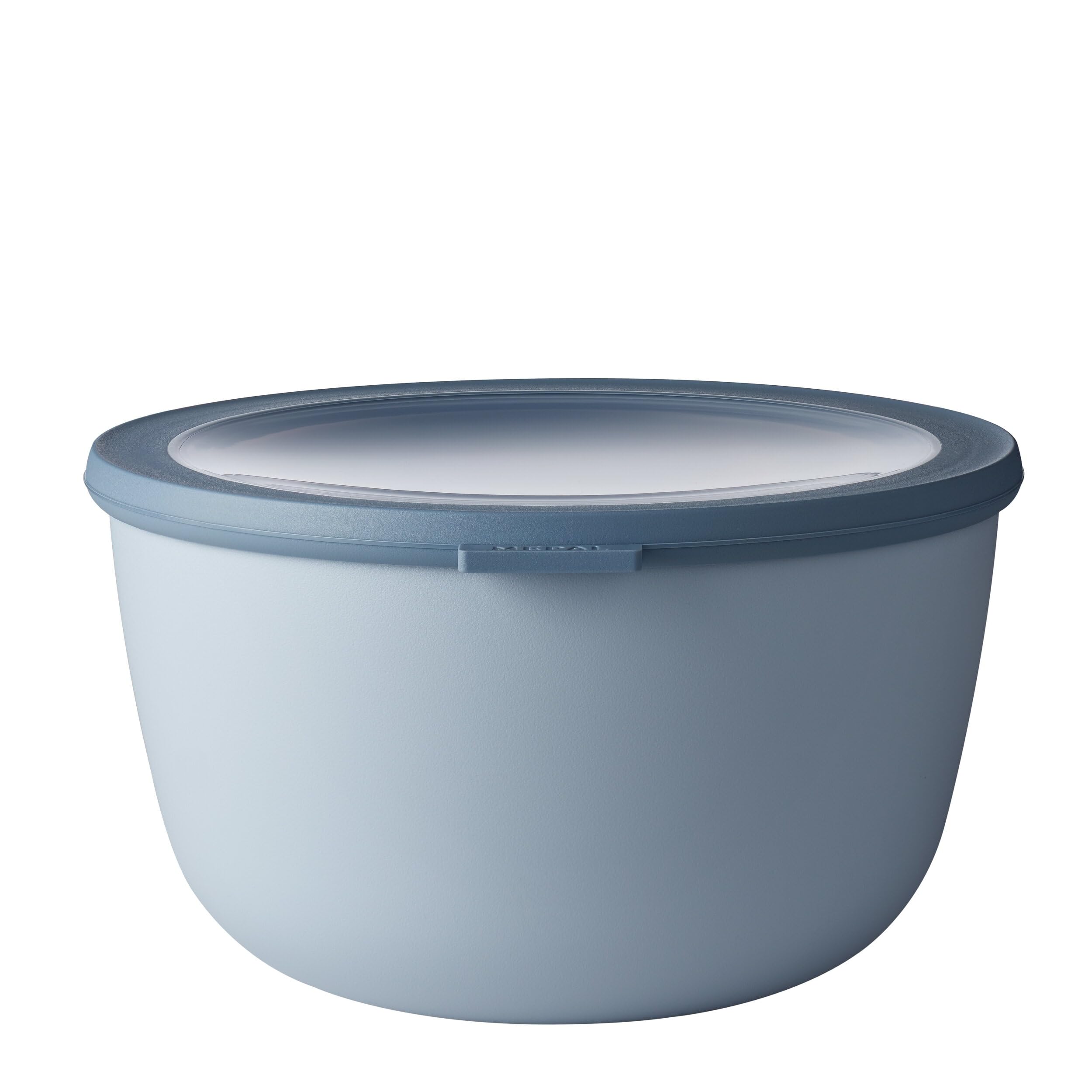 MEPAL  Cirqula Multi Food Storage and Serving Bowl with Lid  Food Prep Container  Nordic Blue  3.2 Quarts (3 Liters  101 ounces)  1 Count