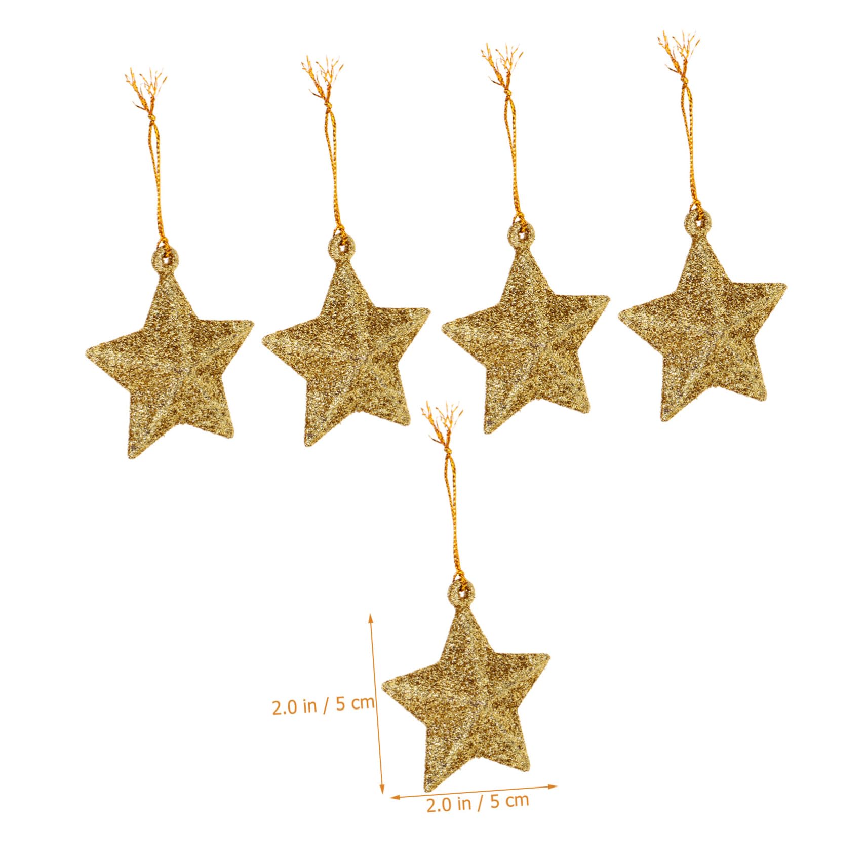 Garneck 24Pcs Xmas Tree Star-Shaped Pendants, Nativity Decor Star Jewelry Christmas Hanging s, Christmas Pendants Ornaments for