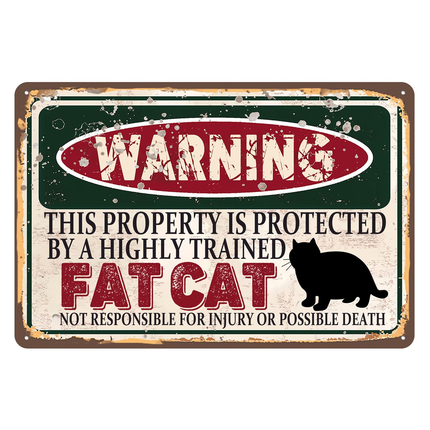 RCXsigns Vintage Fat Cat Metal Sign