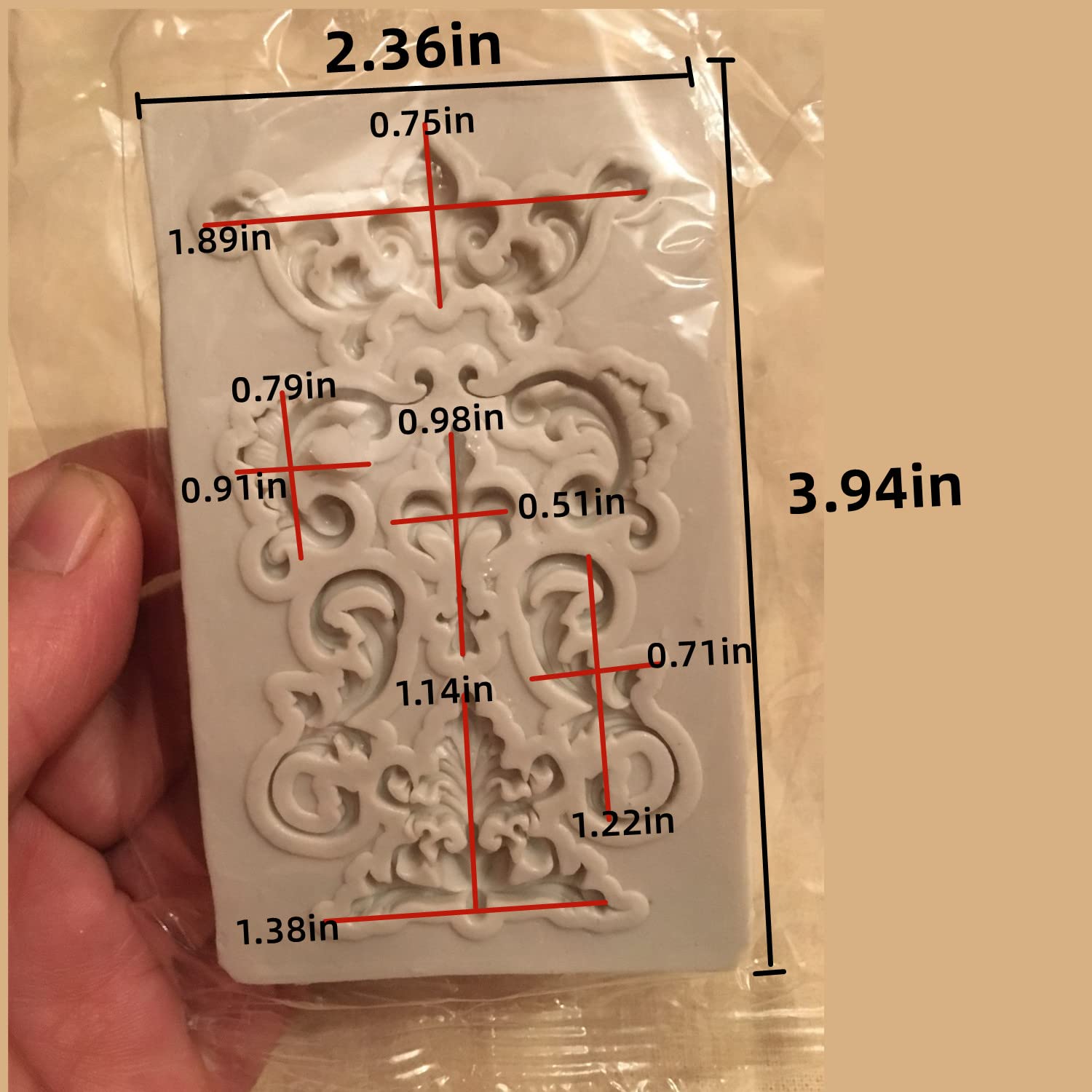 Baroque Style Roller Blind Lace Fudge Silicone Mold, Lace Mold, Cake Border Decoration, Baking Cake, Epoxy Mold