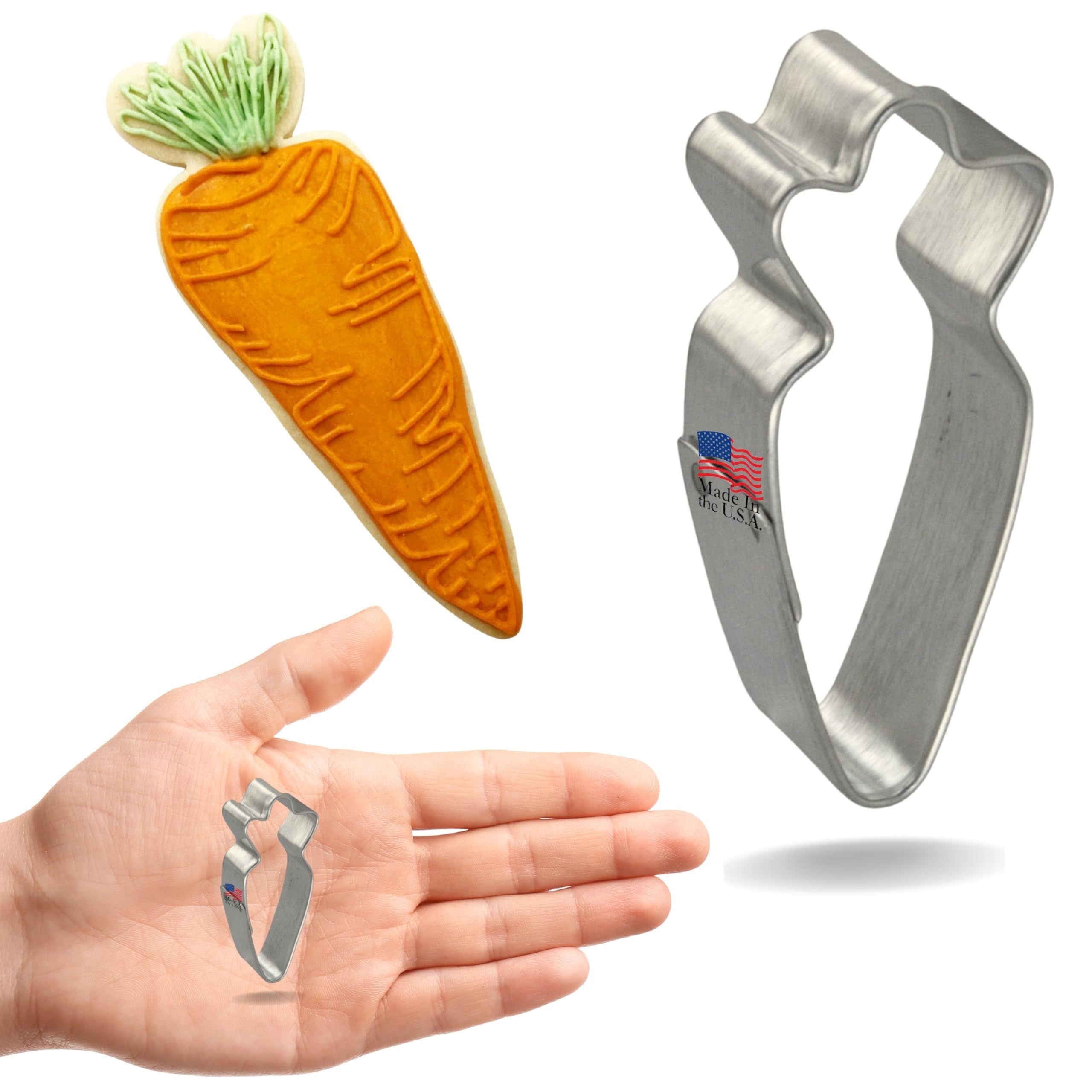 Foose Cookie Cutters Miniature Carrot 1.75 Inch, Made In The Usa