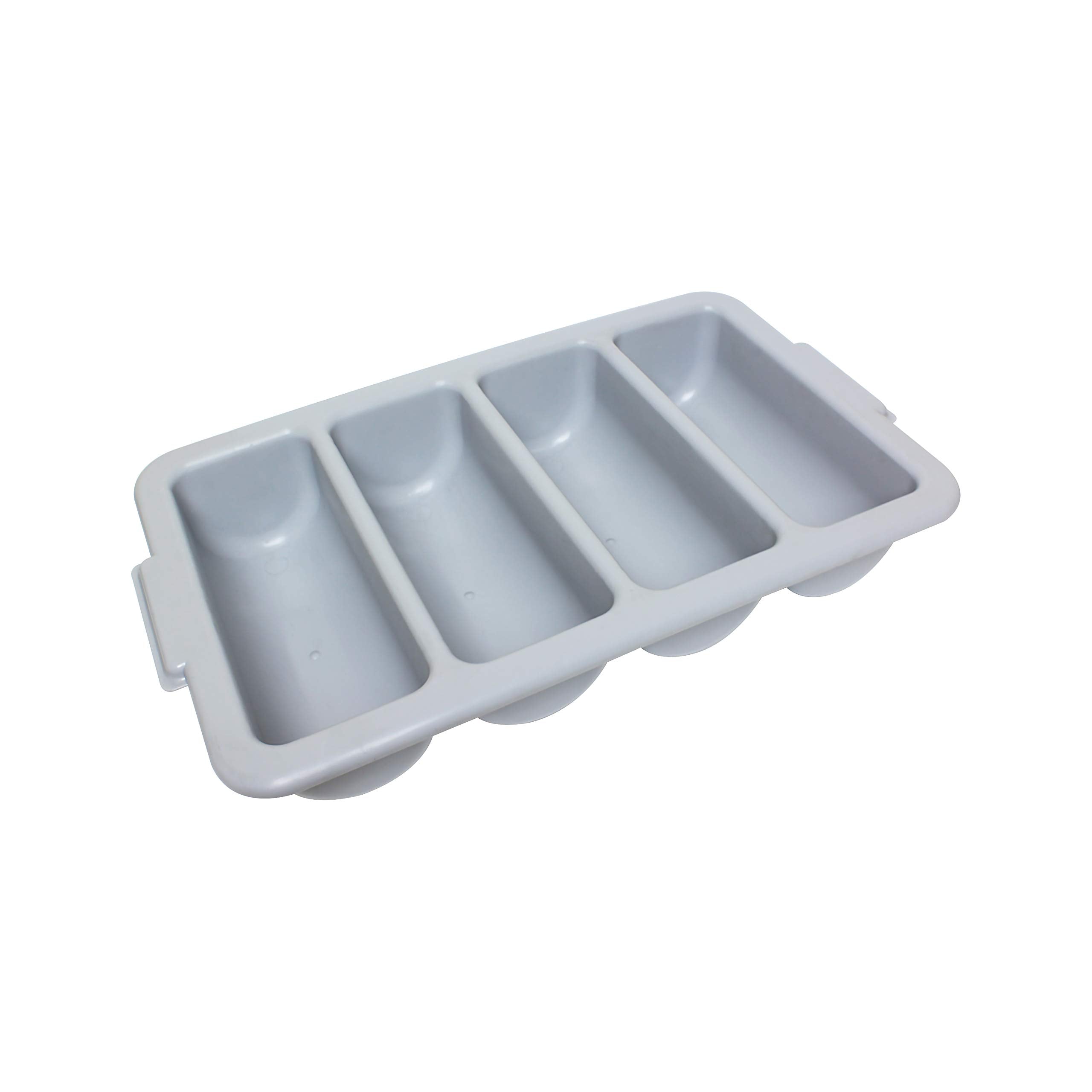 Thunder Group Plfccb001 4-Compartment Cutlery Box, Grey