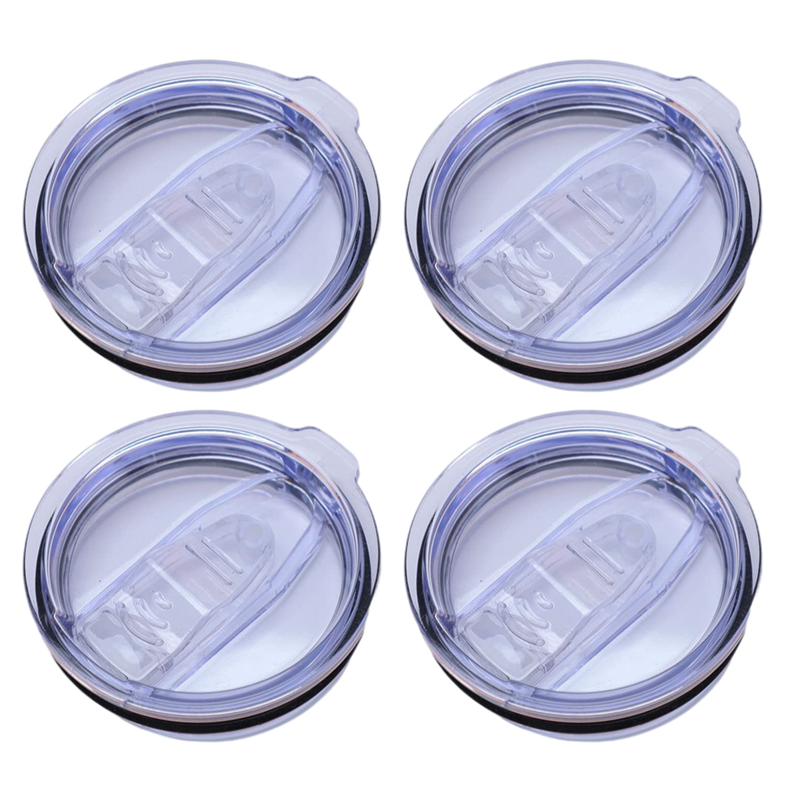 Wotermly 4 Pack Tumbler Replacement Lids for 20 oz Tumblers, Spill Proof Splash Resistant Lids Covers Fit for Rambler and More C