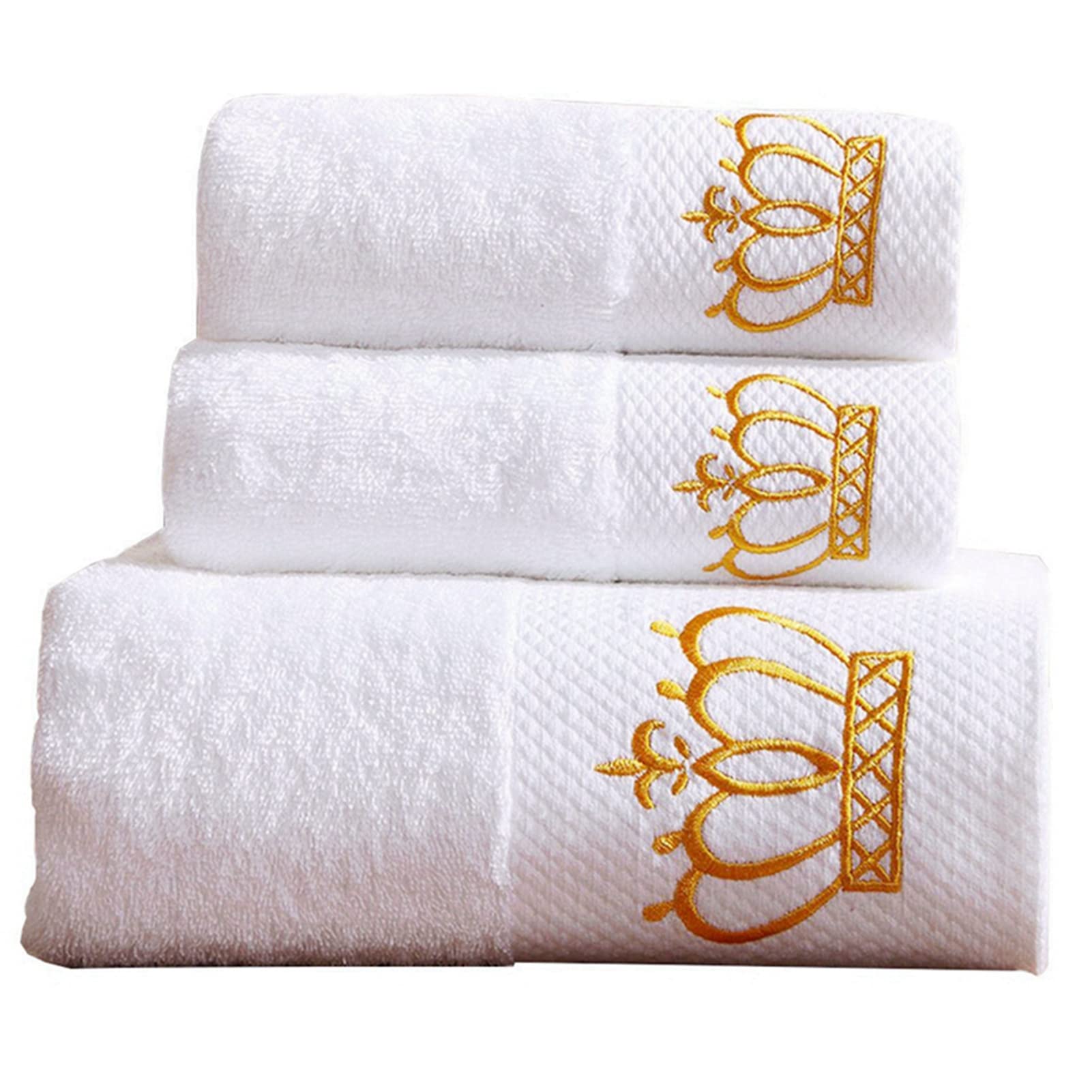 Premium 100% Cotton Bath Towel Set;1 Bath Towels,1 Hand Towel & 1 Washcloth,Luxury Bathroom Super Soft And Highly Absorbent,Hote