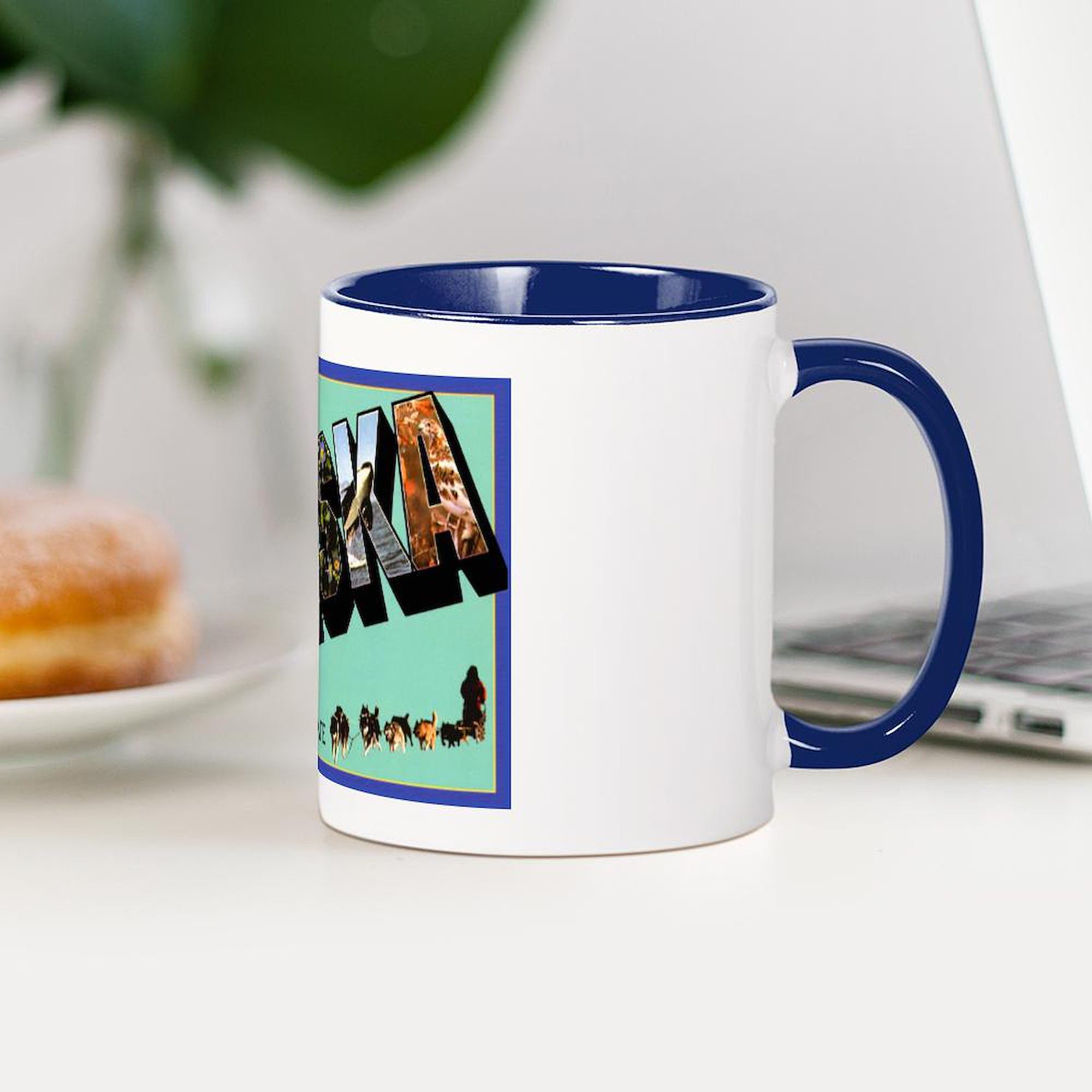 CafePress Alaska State Greetings Mug 11 oz (325 ml) Ceramic Coffee Mug