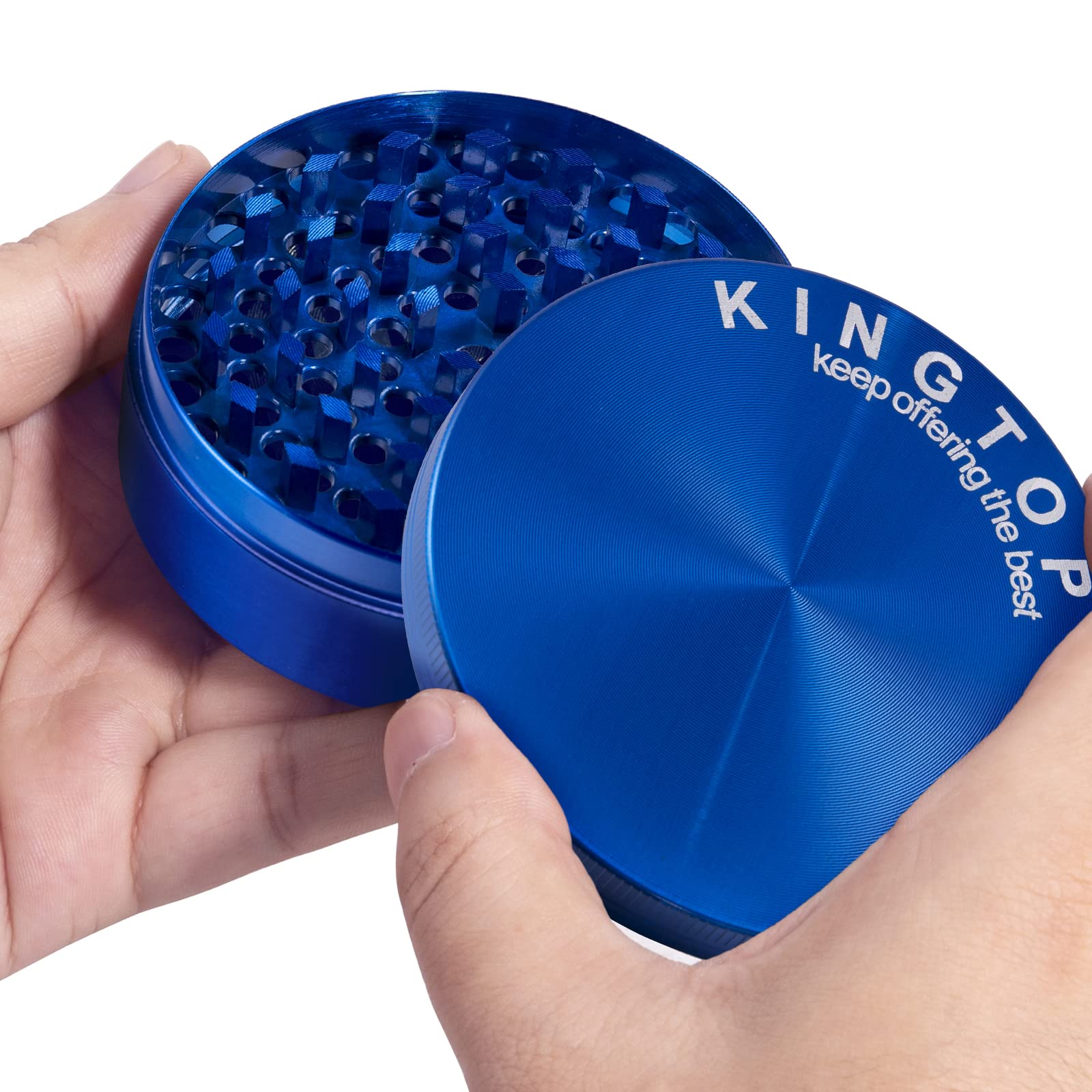 Kingtop Grinder, Large 3 '' Spice Grinder (Colorful)