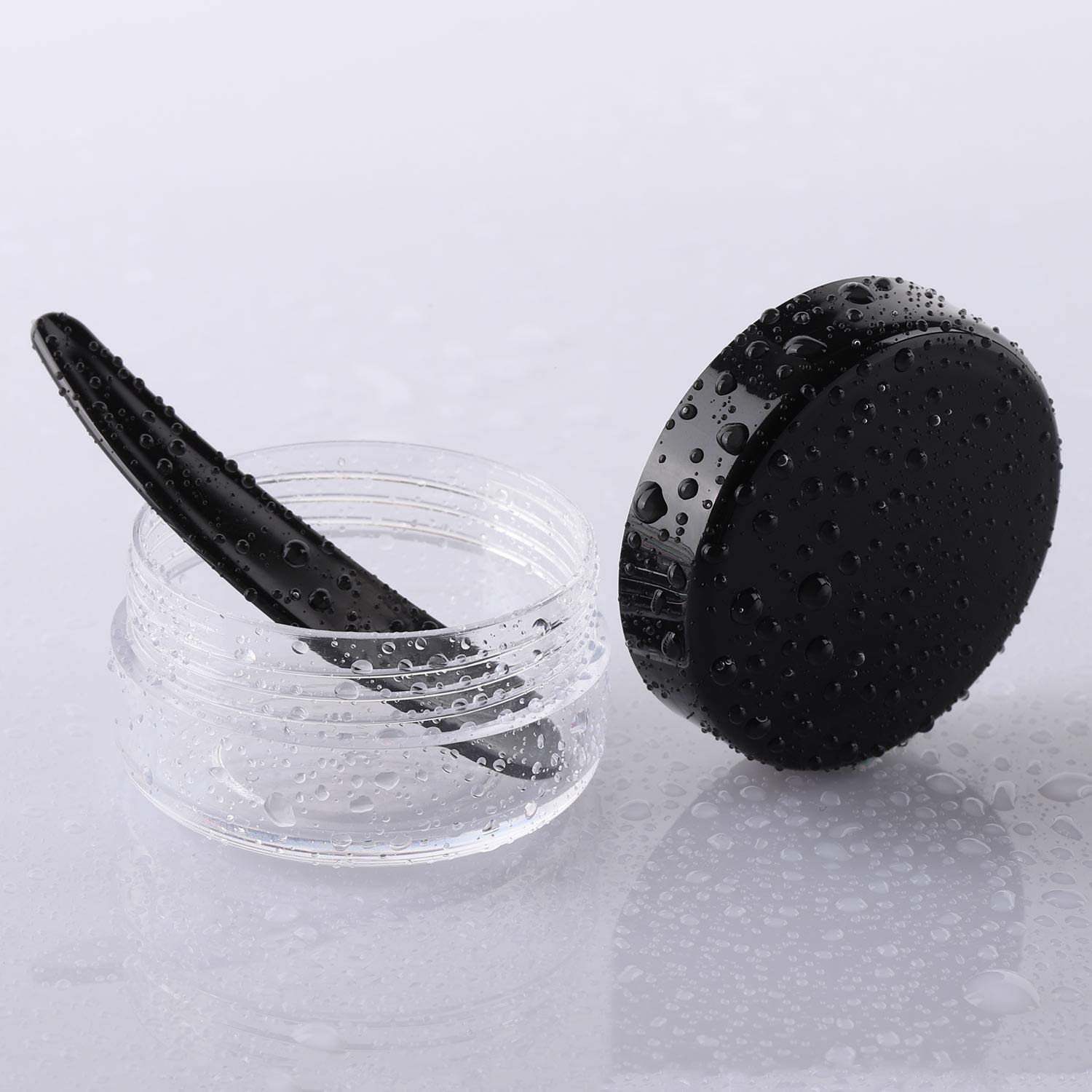 100 Pieces Small Sample Containers With Lids Cosmetic Jars 10 Gram Empty Lip Balm Containers For Beauty Products, Acrylic Powder