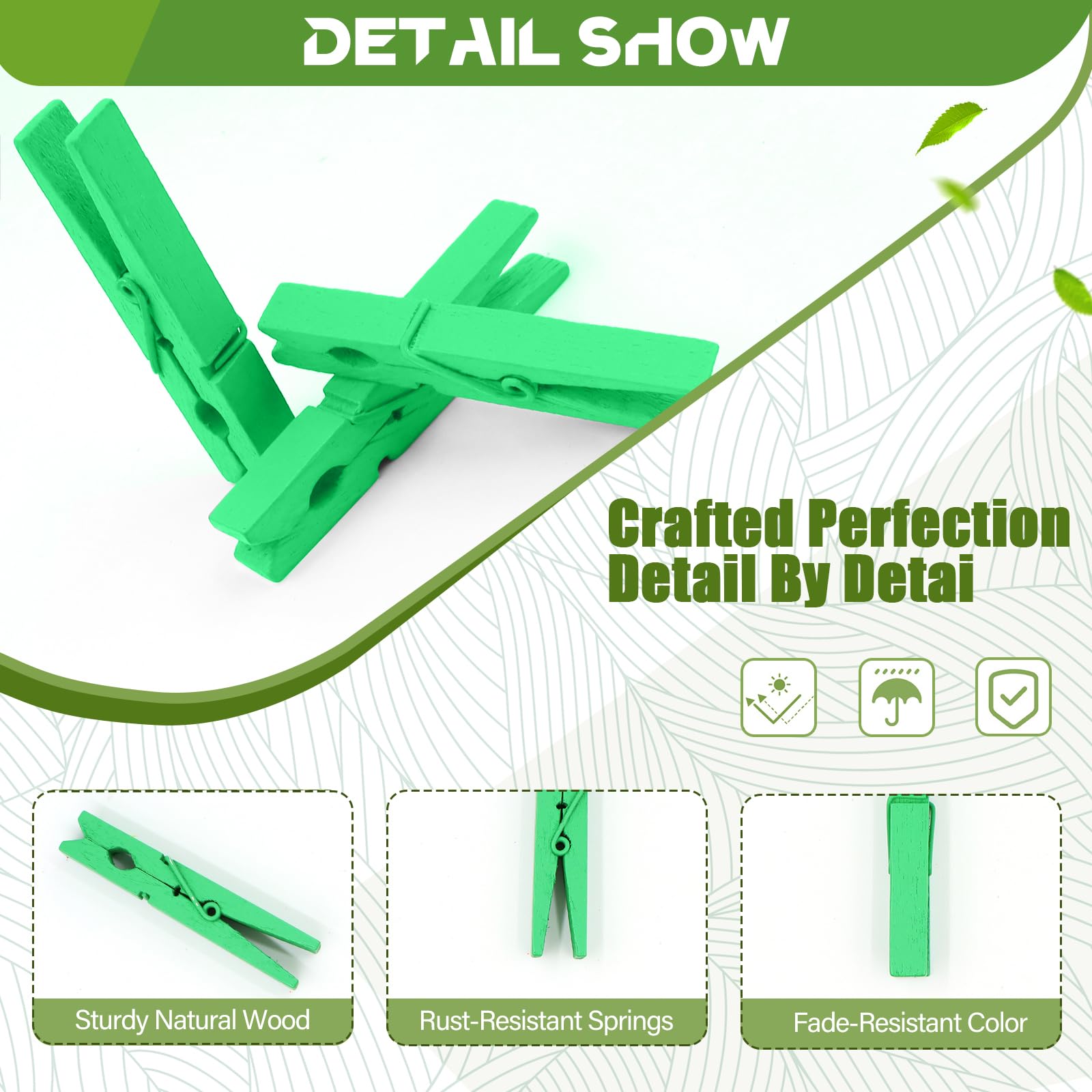 100 Pack Clothes Pins Wooden Heavy Duty, 2.9 Inch Clothespins Wood, Colorful Clothing Pins For Crafts Classroom Decorations Hang