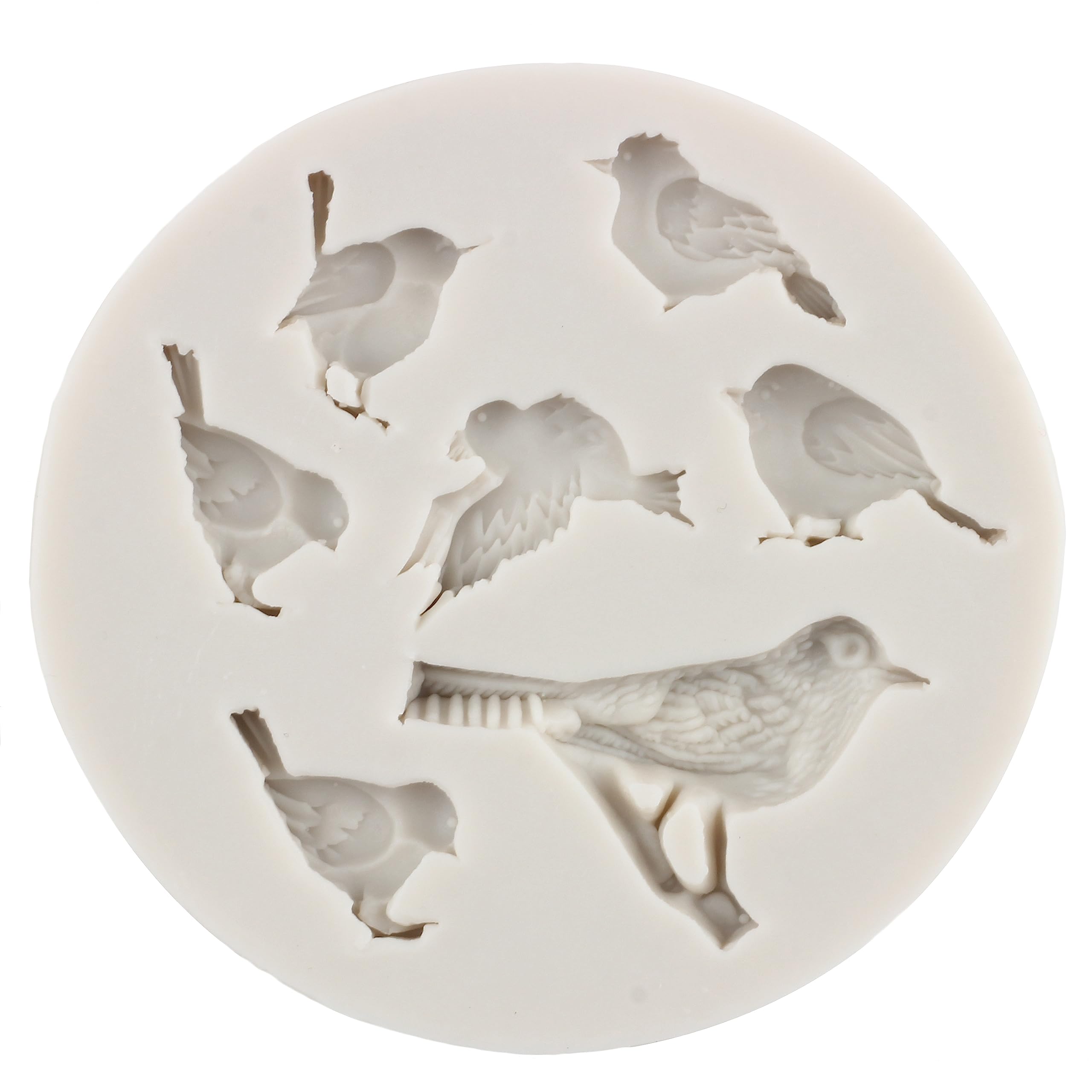 Rfghac 3D Bird Cake Fondant Molds Bird Silicone Mold For Cake Decorating Cupcake Topper Candy Chocolate Gum Paste Polymer Clay S