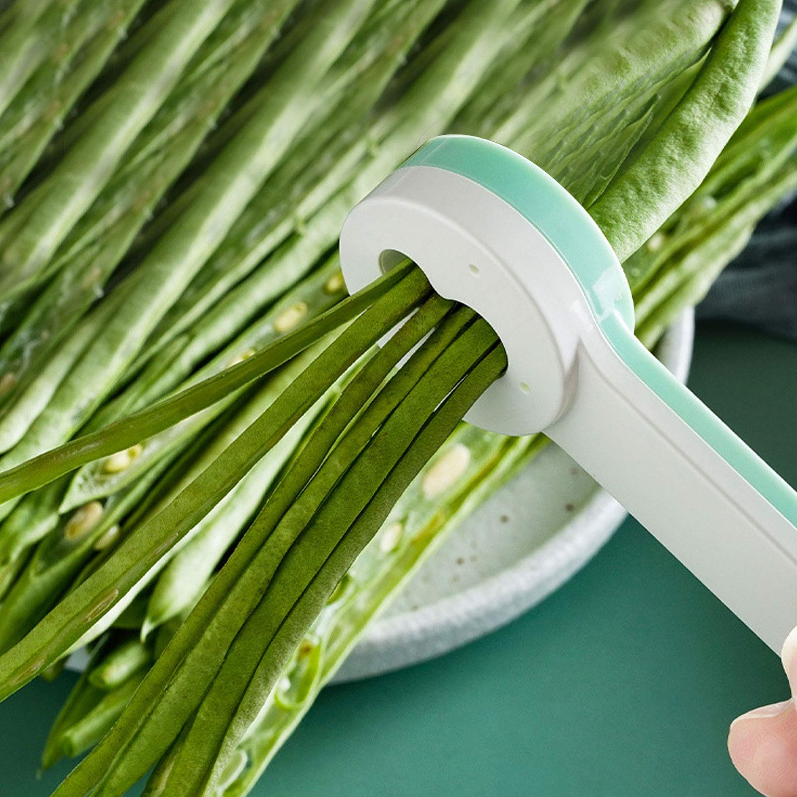 2 Pcs Snow Bean Green Bean French Bean Slicer Cutter Stainless Steel Long Bean Kitchen Tool