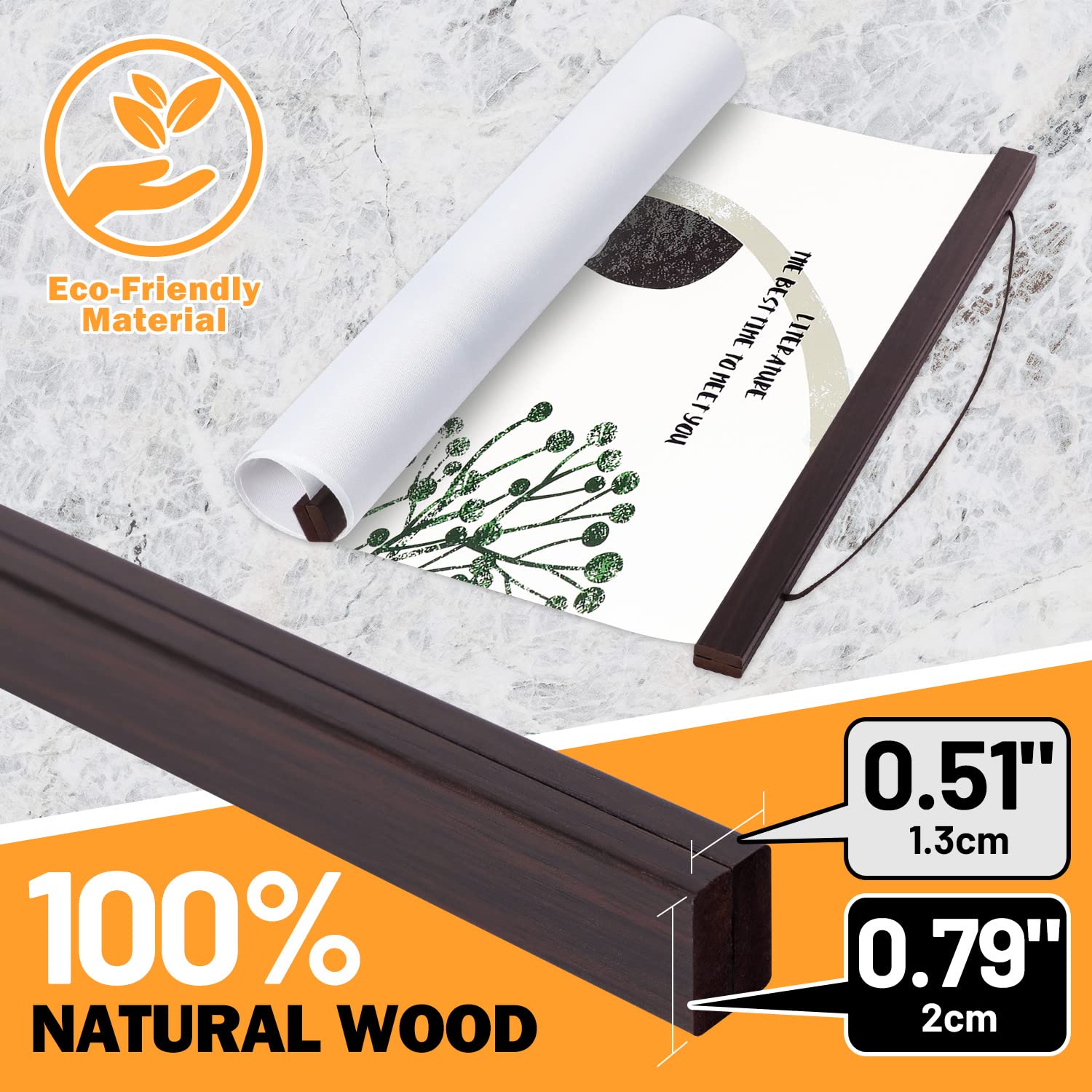 Benjia 22X34 22X28 22X30 Poster Frame, Magnetic Light Wood Wooden Frame Frames Hanger For Photo Picture Canvas Artwork Wall Hang