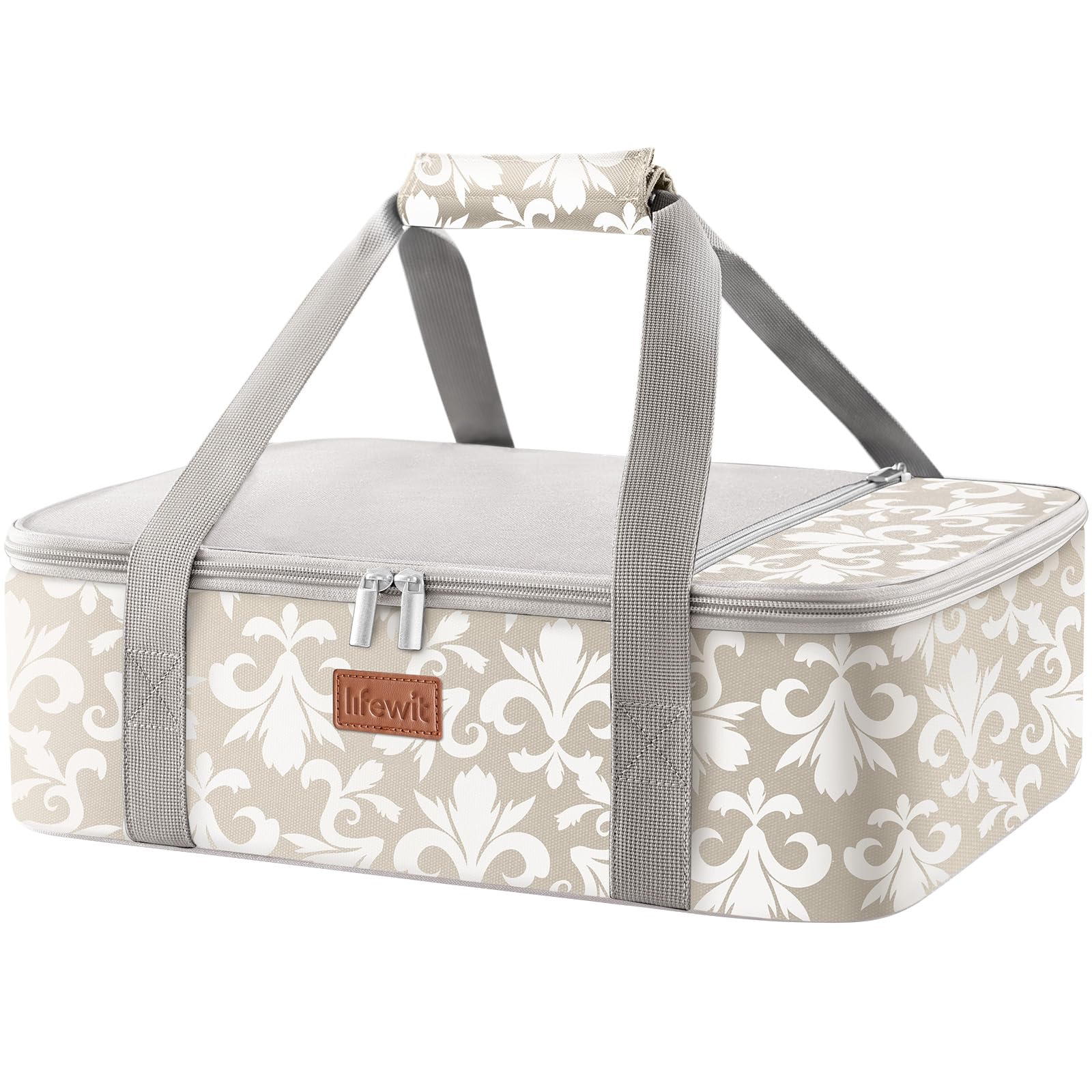 Lifewit Insulated Single Decker Casserole Carrier for Hot or Cold Food
