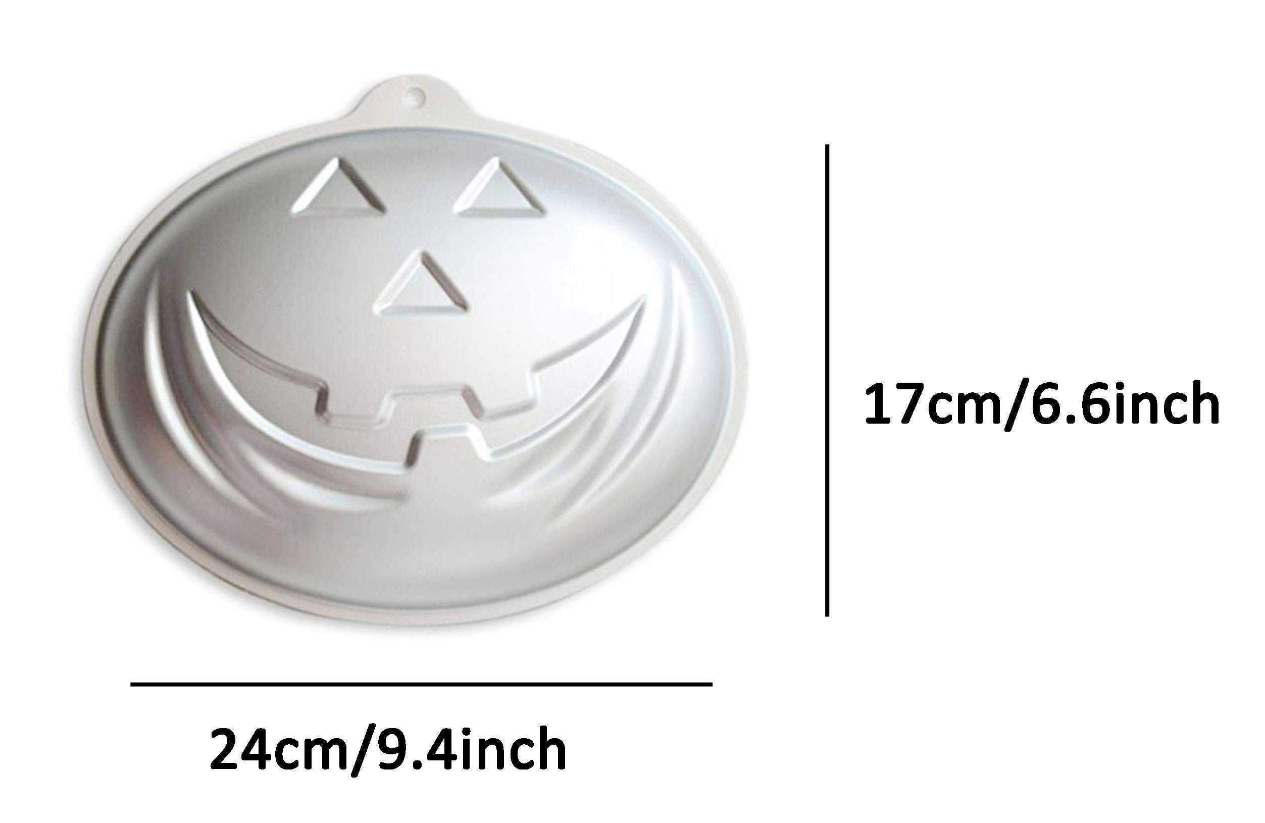Zdywy 9 Inch Pumpkin Shaped Aluminum 3D Baking Mould Cake Mold Tin Birthday Cake Pan For Halloween - Pumpkin