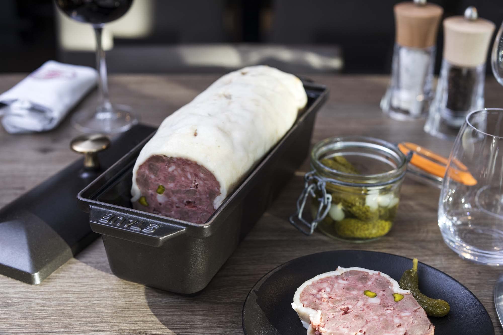 Staub Cast Iron 1.5-Qt Large Rectangular Terrine - Matte Black, Made In France