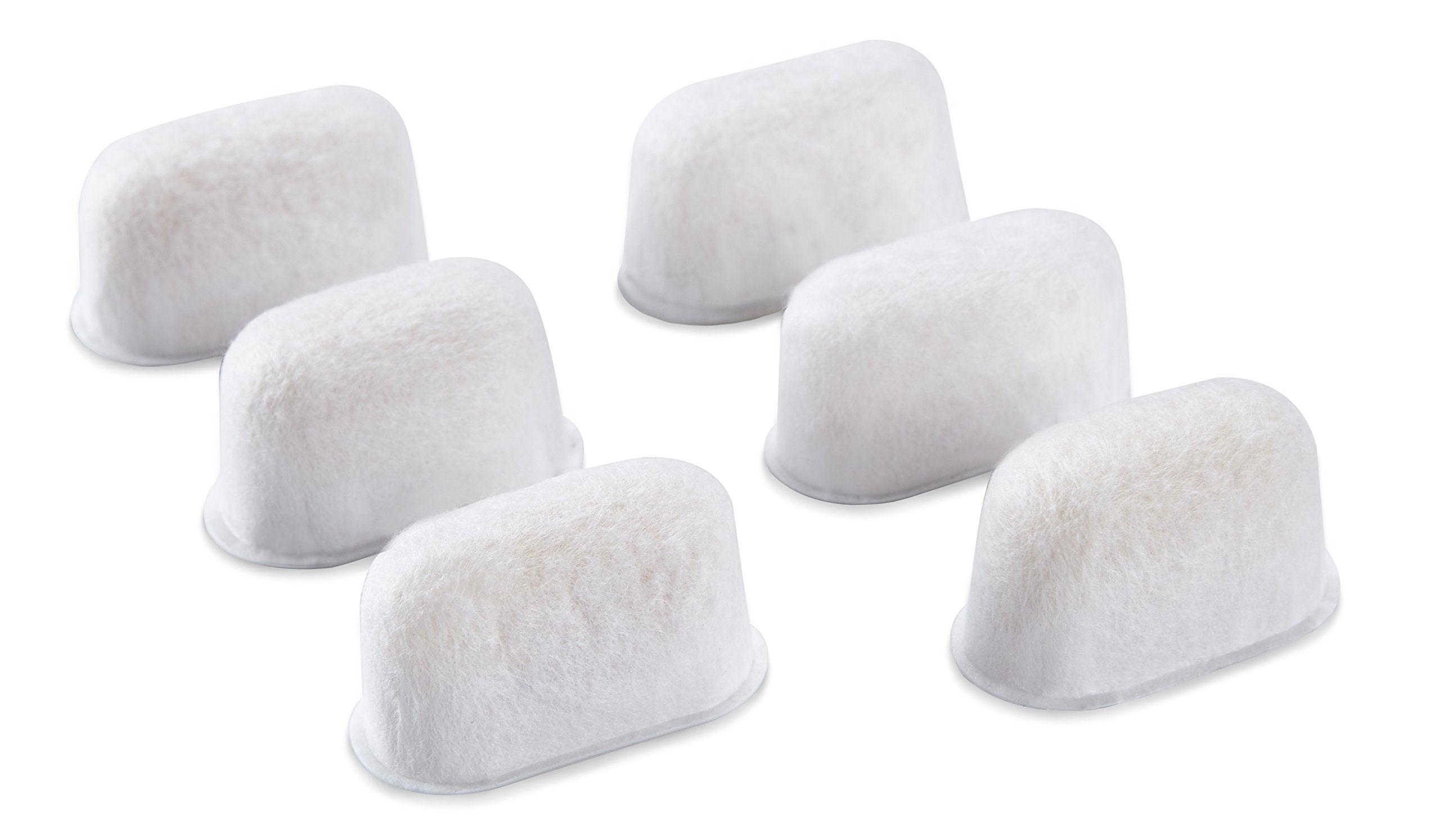 Geesta Premium 6-Pack Water Filters For Replacement Breville Bwf100 With Ion Exchange Resin Inside, White, 12.09 X 6.22 X 2.6 In