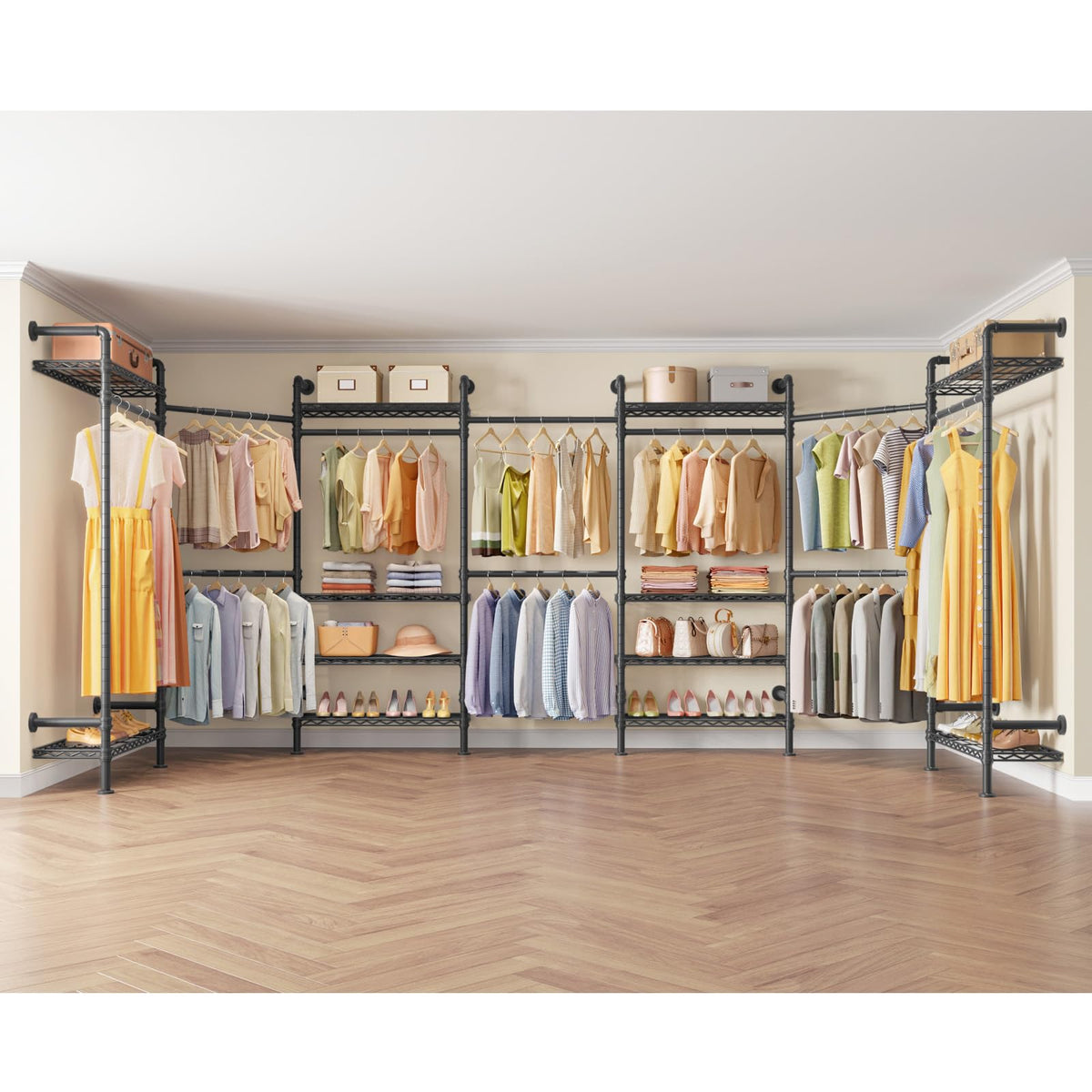 Timate U3 U Shape Garment Rack Heavy Duty Clothes Rack For Hanging Clo ...
