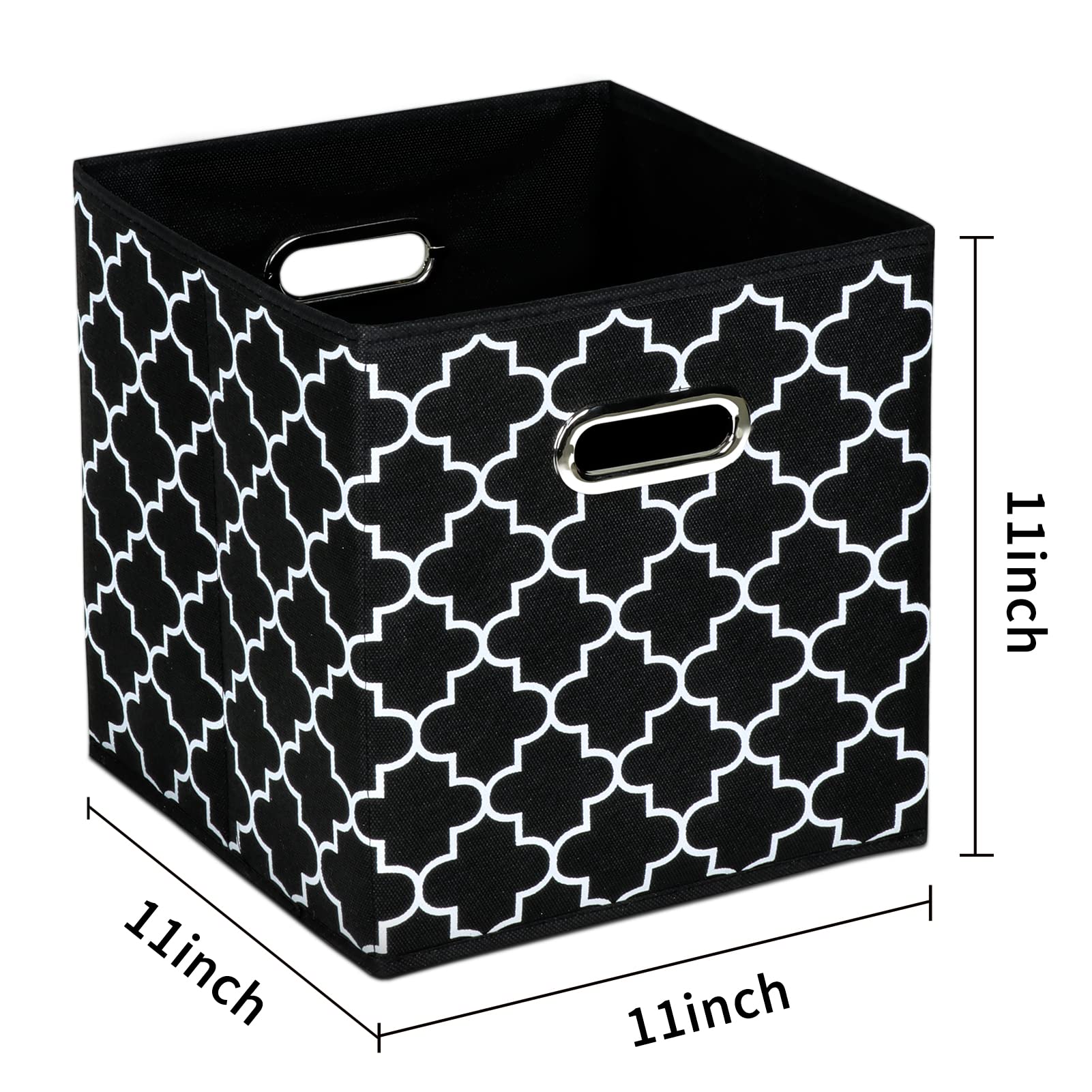 Sevendome Fabric Cloth Storage Bins,Fabric Cube Organizer With Dual Handles Foldable Cube Storage Baskets For Home Bedroom Stora