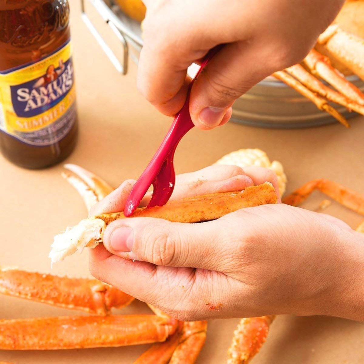 Artcome 22 Piece Seafood Tools Set For 4 People Including 4 Lobster Crab Crackers 4 Lobster Shellers 6 Seafood Forks 4 Sauce Cup