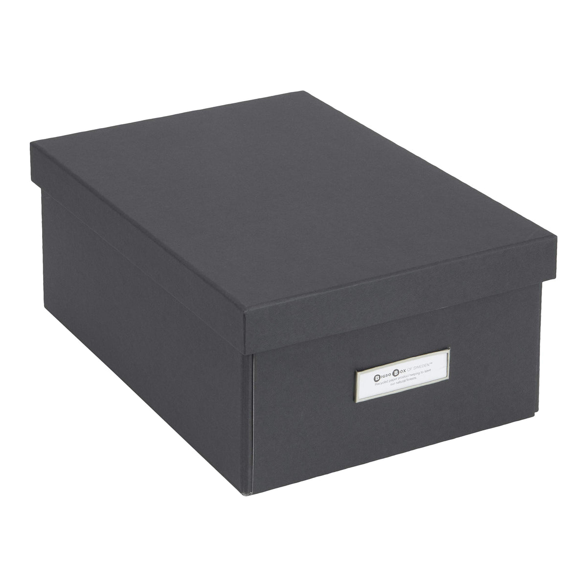 Bigso Karin Collapsible Storage Box Photo Storage Box With Labelframe For Easy Identification Simple Assembly Without Tools Deco
