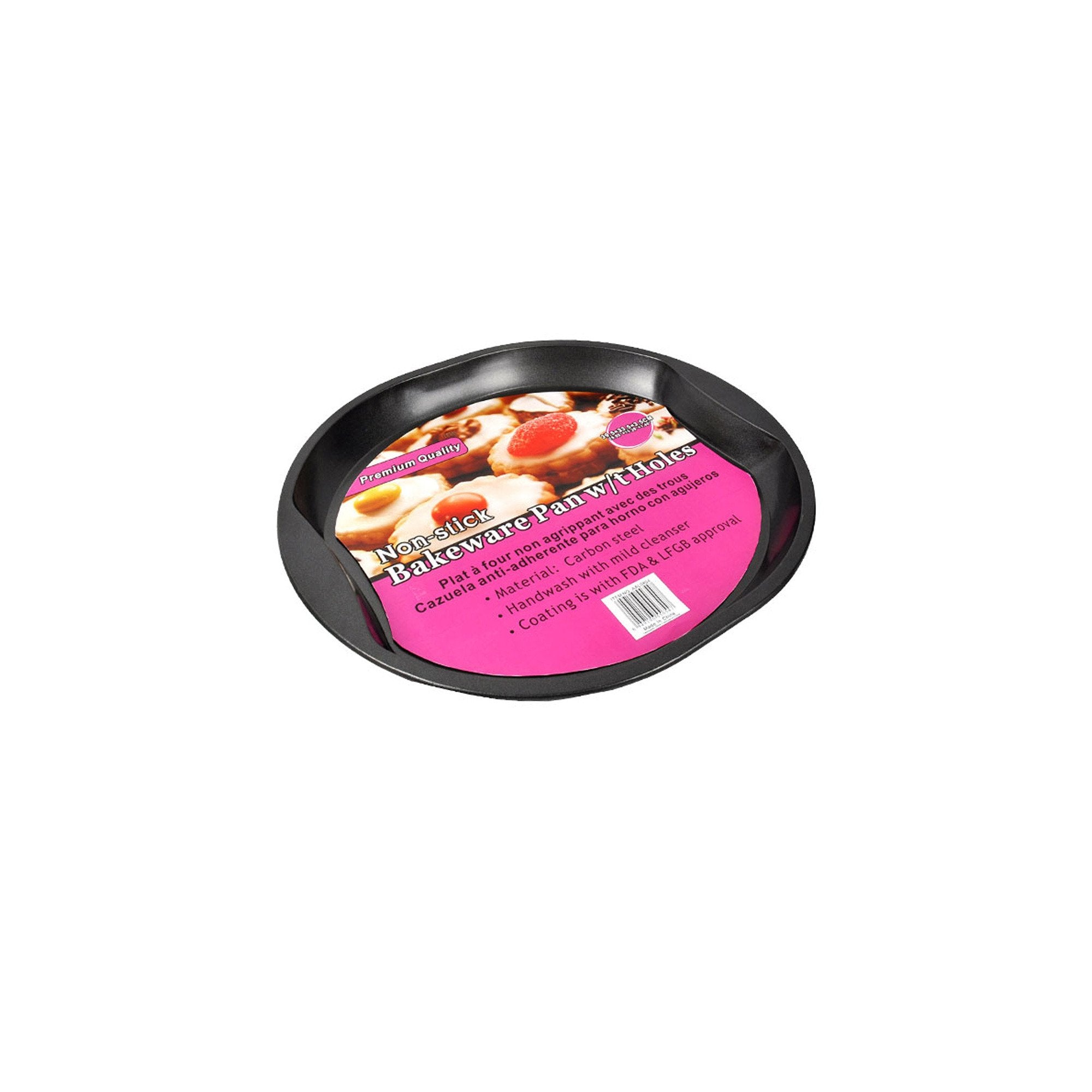 Handy Helpers Round Bakeware Pan With Holes Kitchen Essentials, 15''