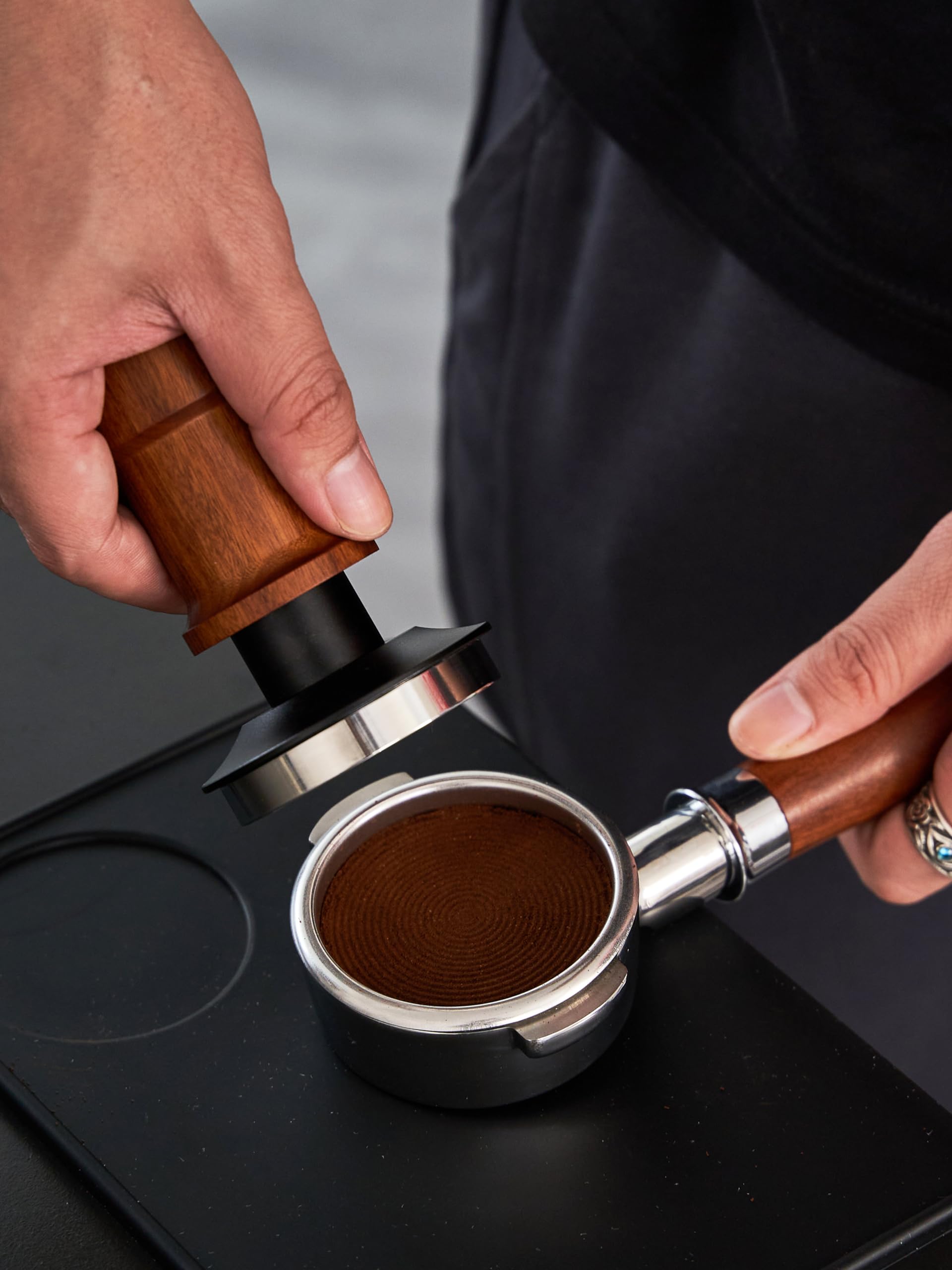 Coosigar 53.3Mm Espresso Tamper,Premium Barista Coffee Tamper With Constant 30Lb Calibrated Spring Loaded,Stainless Steel Base A