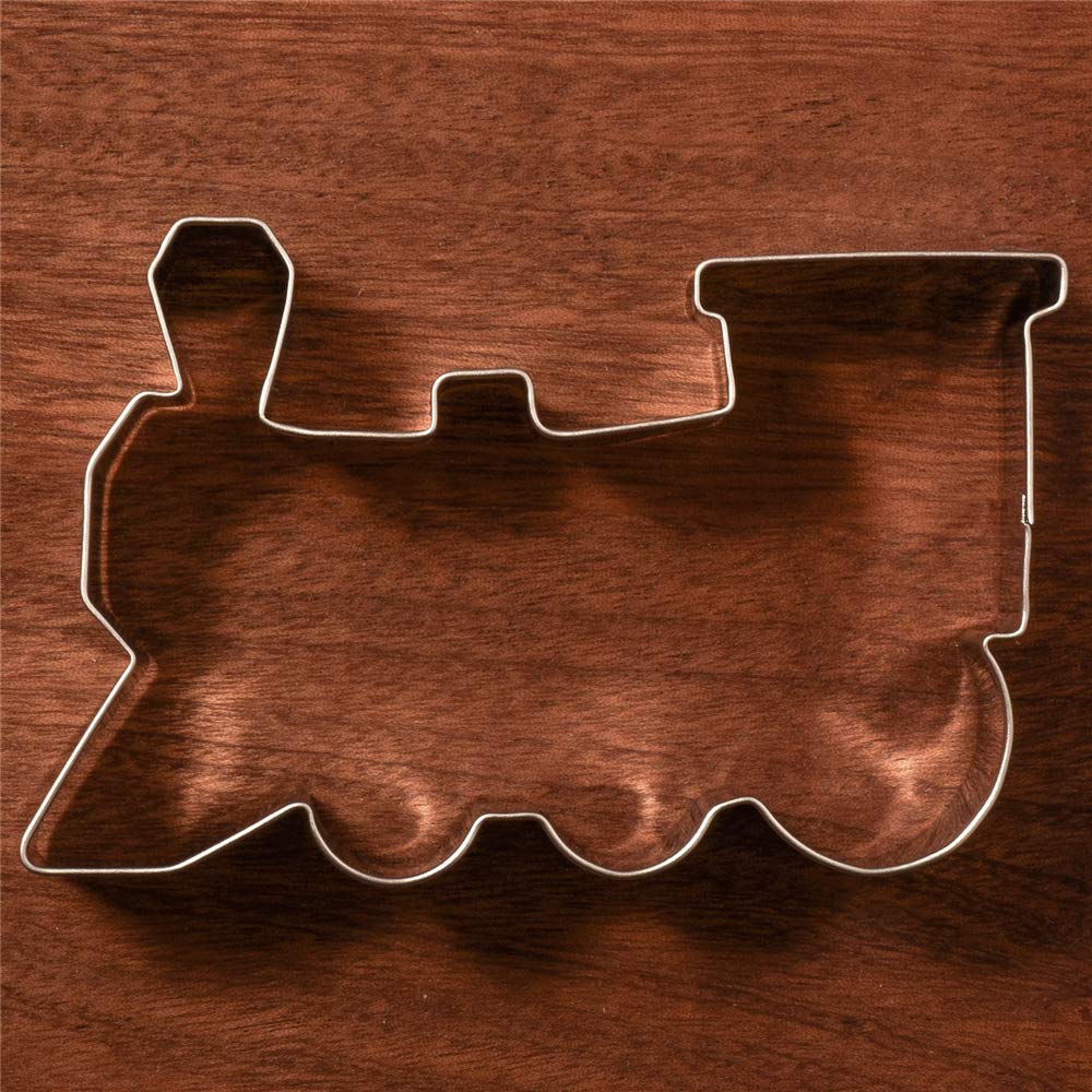 Liliao Train Cookie Cutter - 4.4 X 2.9 Inches - Stainless Steel